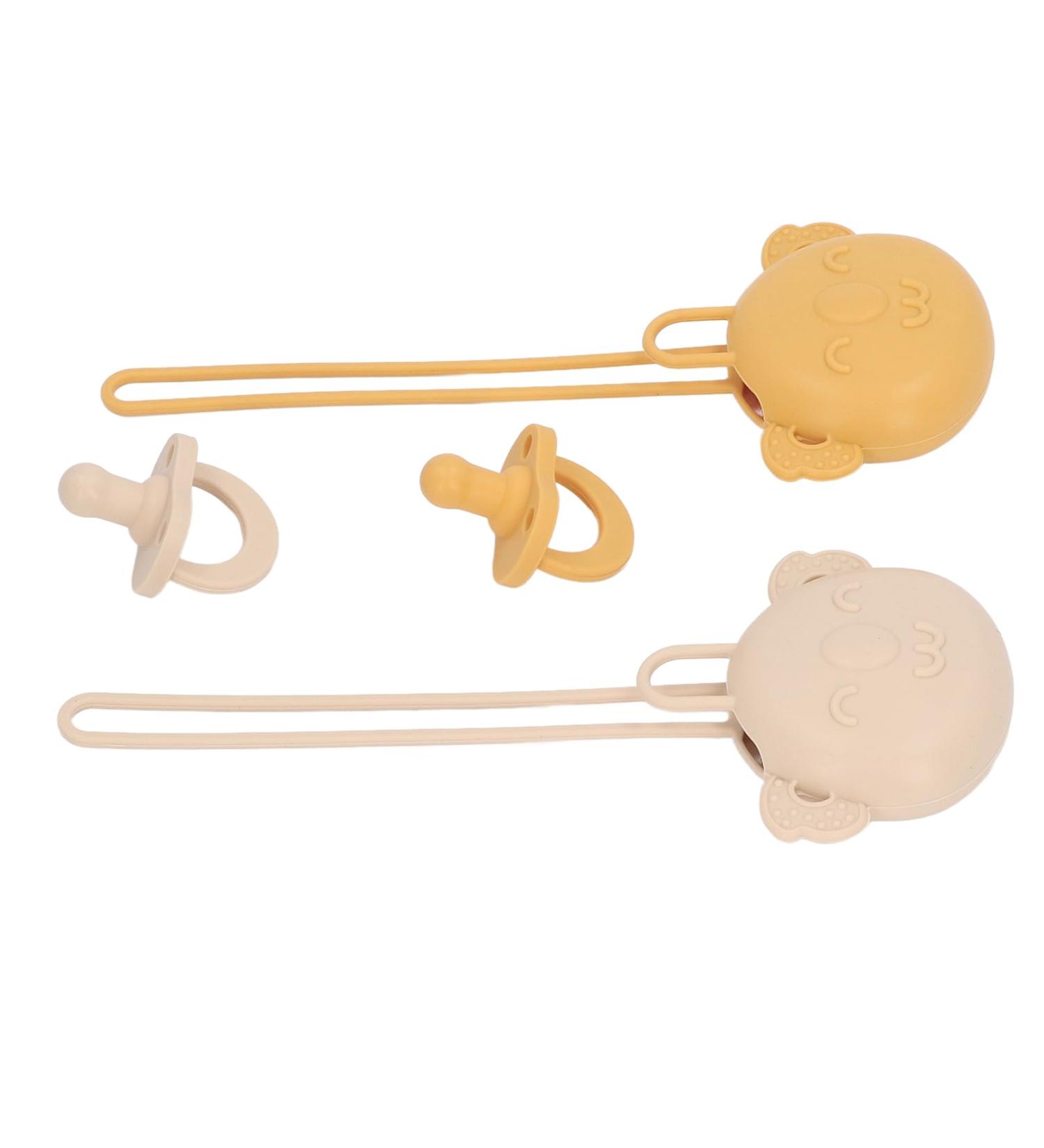 Soft Baby Pacifier for Newborns - Curved Sound Wall Stress Relief Food-Safe Silicone | Secure Comfort for Toddlers - Buy Online on GoSupps.com