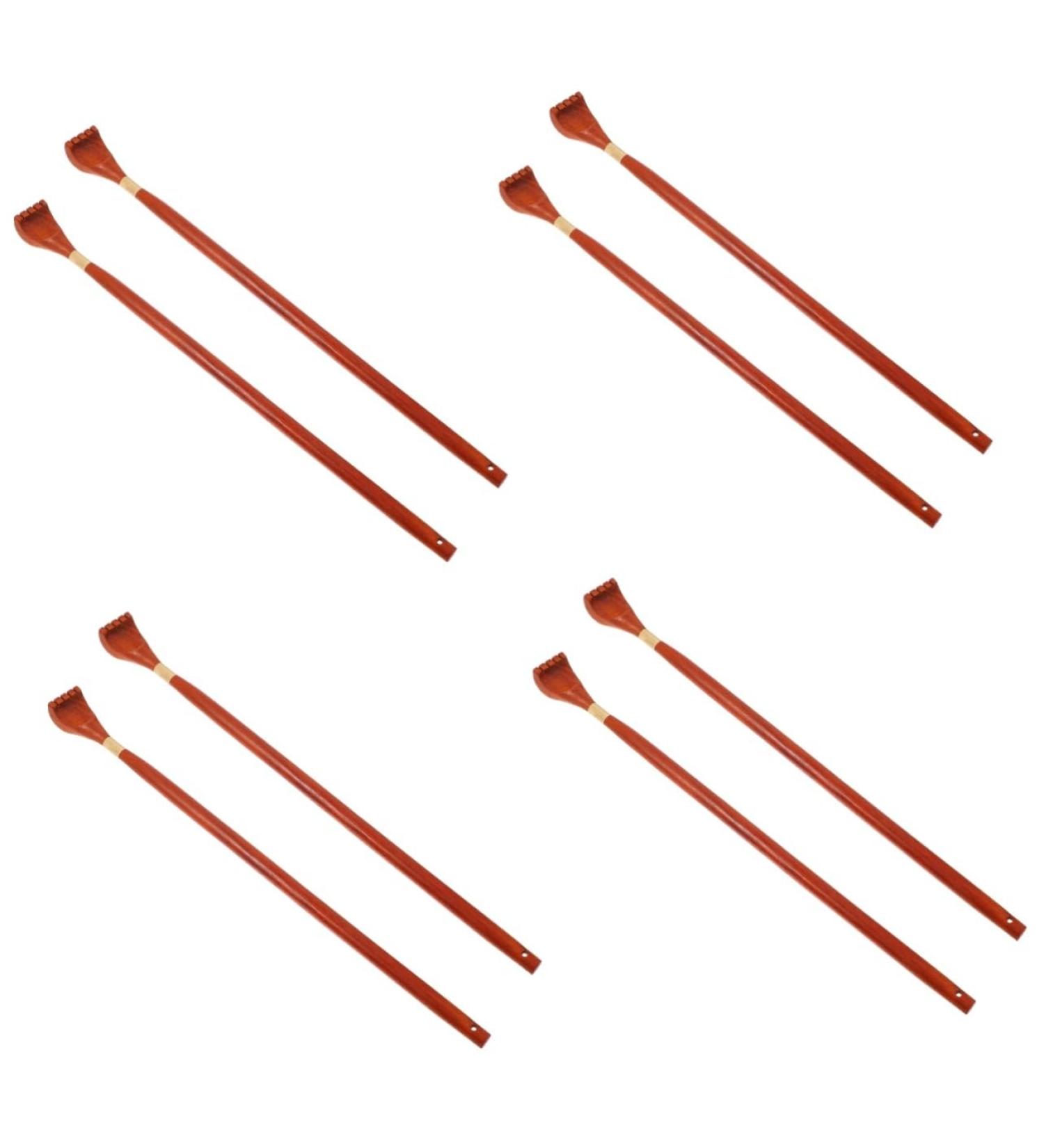 Shop TOVINANNA 8 STK Back Scratches - Extendable Massage Device for Itchy Relief & Relaxation | Premium Solid Wood Back Scratchers for Adults & Kids - Buy Online on GoSupps.com
