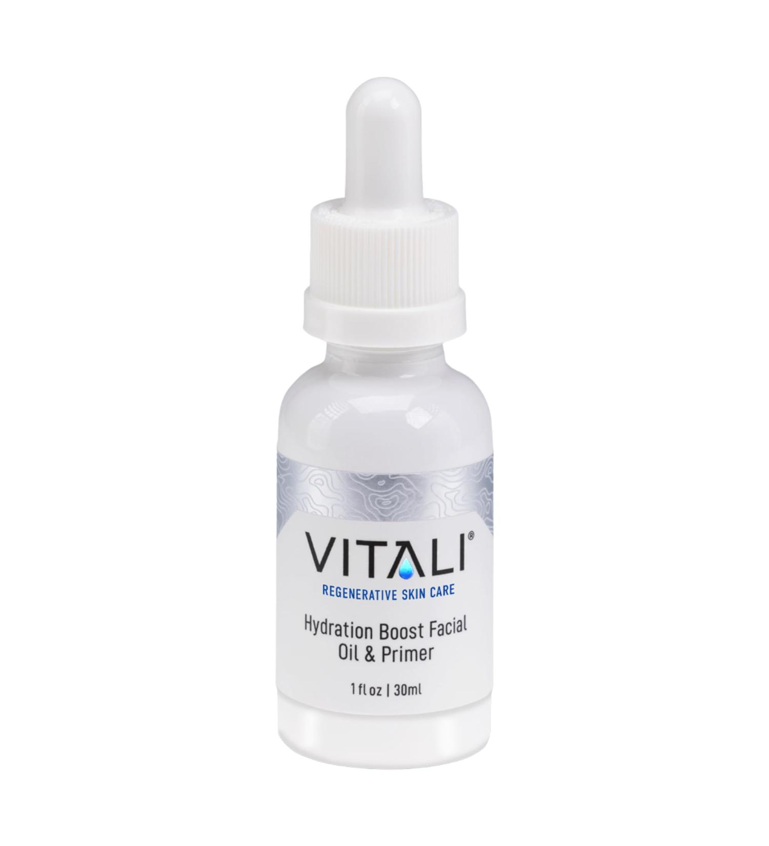 Vitali Hydration Boost Facial Oil & Primer | Age-Reducing Fast-Absorbing Oil for Sensitive Dry Skin - 1 fl. oz. | Shop Internationally - Buy Online on GoSupps.com