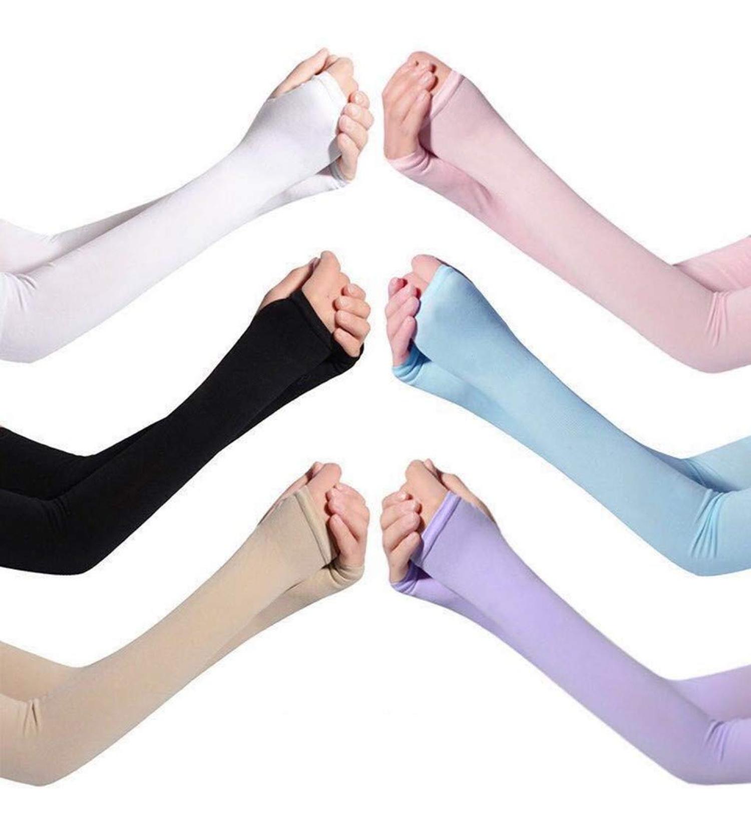 BN Sun Protection Arm Sleeves - UV Protection for Cycling Fishing Basketball & Hiking | 6 Pairs in 6 Colors - Buy Online on GoSupps.com