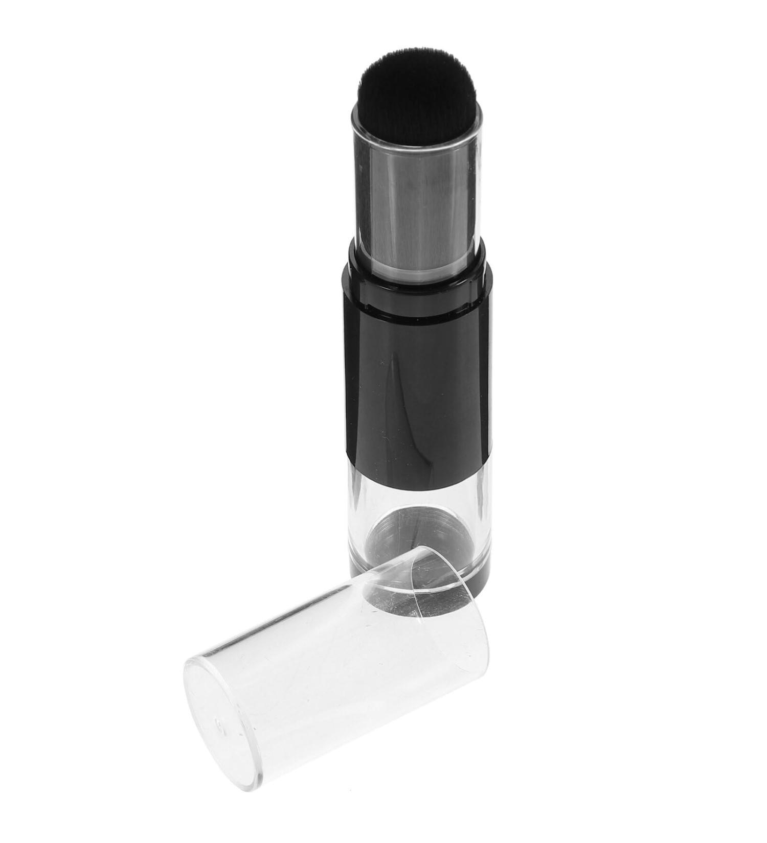 Retractable Makeup Travel Kabuki Brush & Refillable Loose Powder Jar - Perfect for Blush and Foundation - Buy Online on GoSupps.com