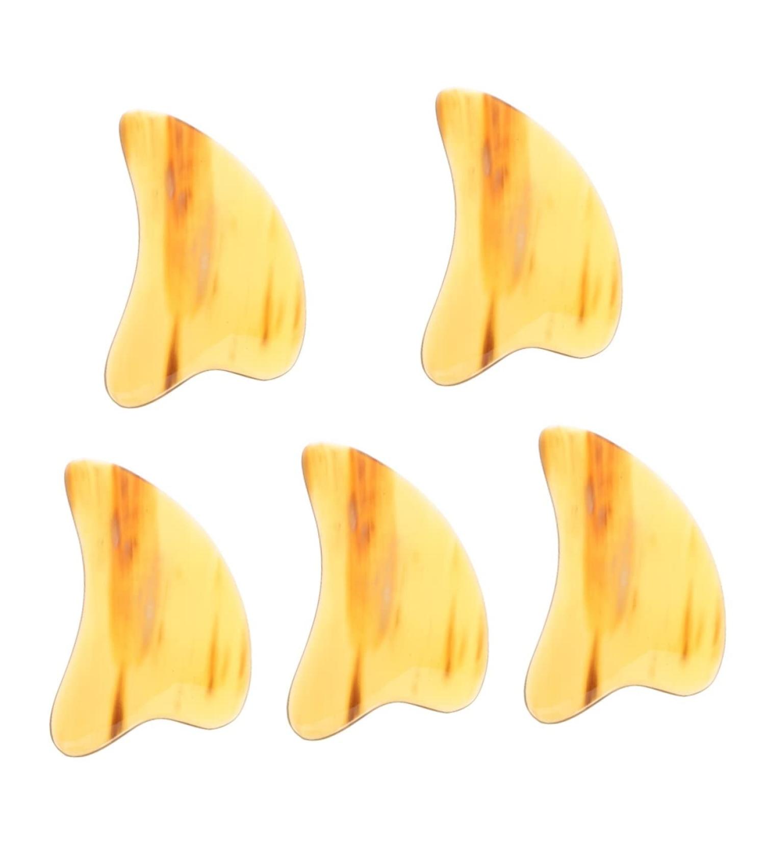 5-Piece Healeeved Horn Pull Massage Tool Set - Traditional Body & Face Scraping Devices for Effective Relief | 9.5x5x0.5cm | Ideal for Home Use - Buy Online on GoSupps.com