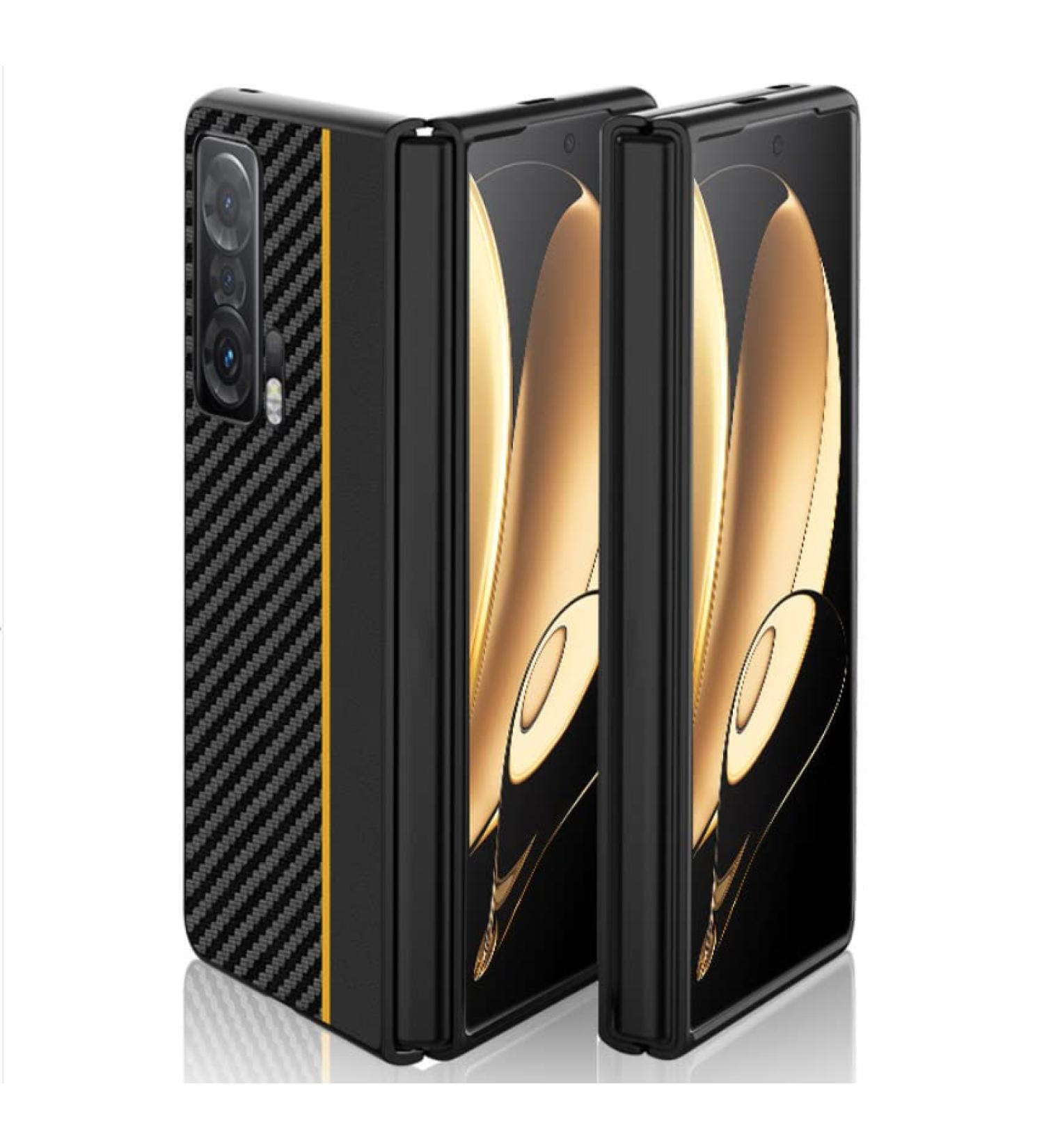 Shell Textured Leather Cell Phone Case for Honor Magic V - Anti-Vibration Anti-Fall Comfortable Grip & Full Protection - Buy Online on GoSupps.com