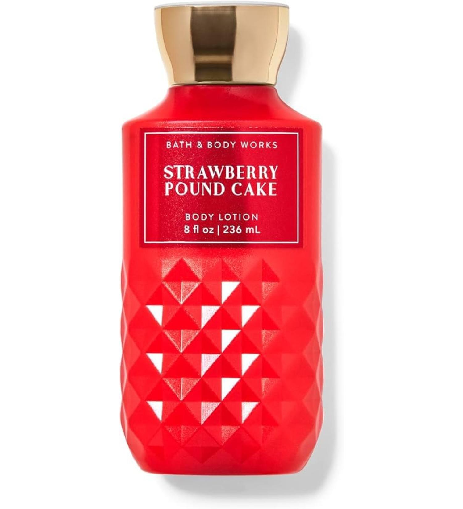 Bath and Body Works Strawberry Pound Cake Super Smooth Body Lotion 8 fl oz / 236 mL