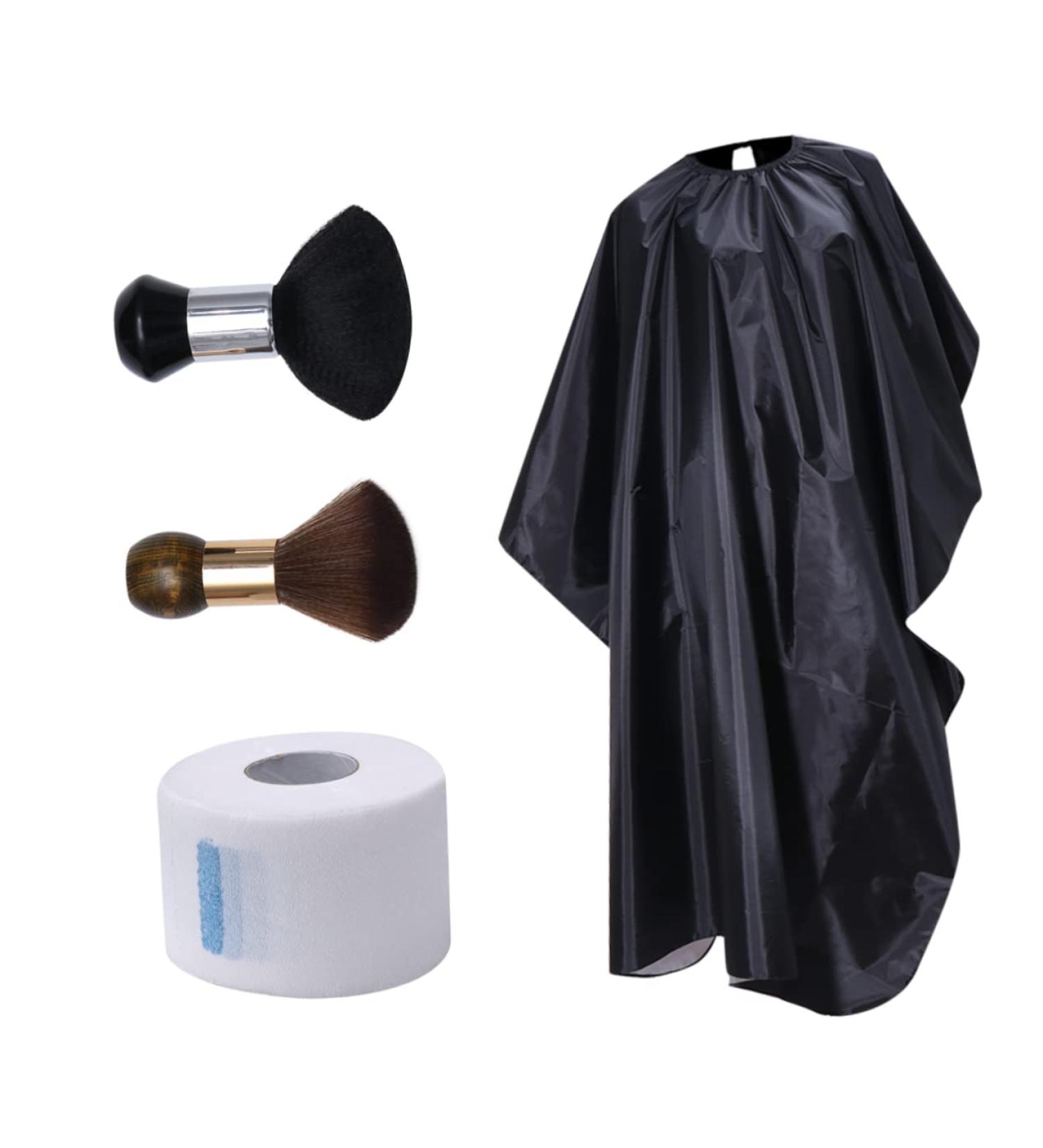 TOVINANNA Set 4 Hairdressing Tools Set Neck Strips Neck Duster Brush Haircut Cape - Buy Online on GoSupps.com