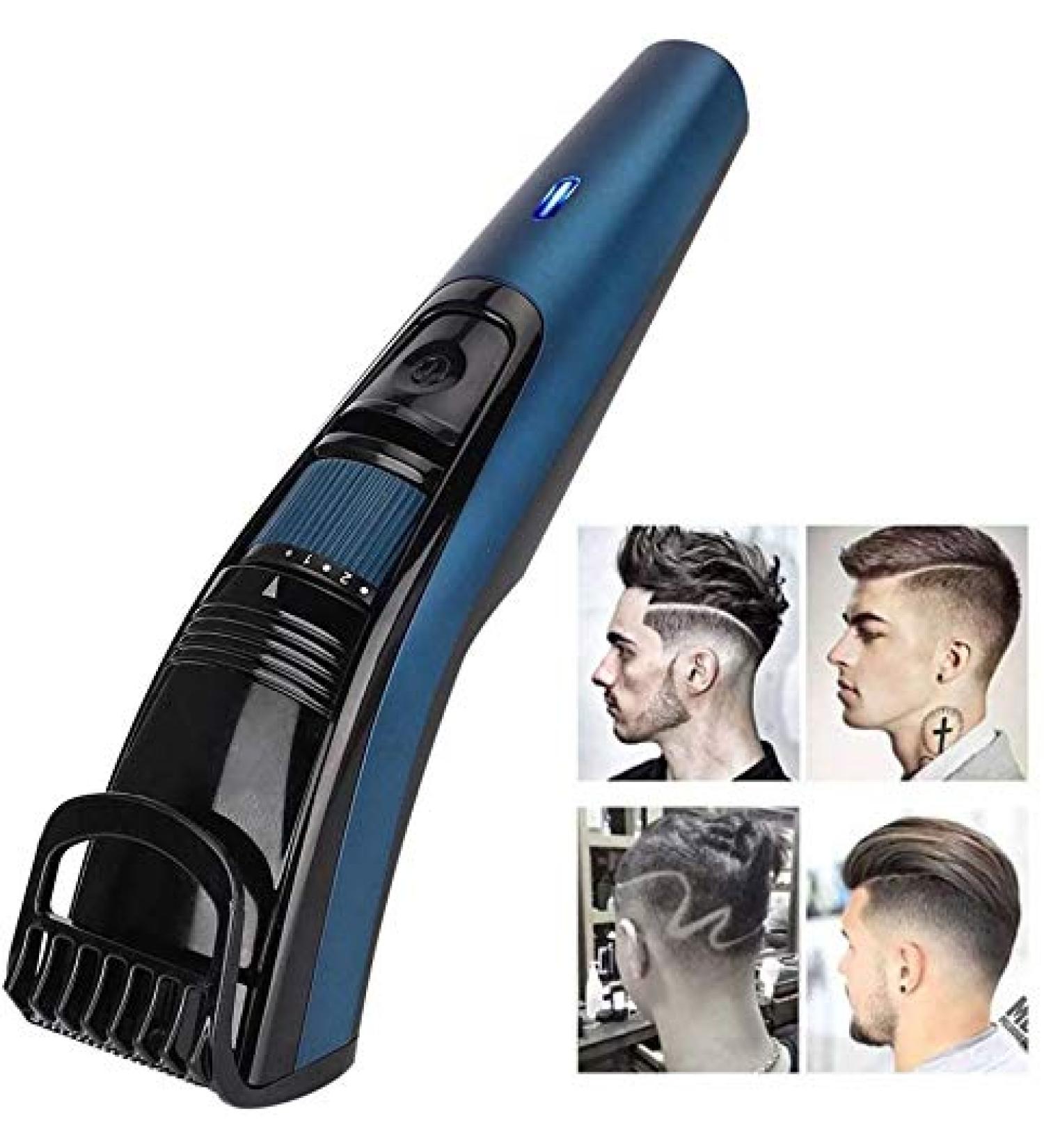 Buy Easy Hair Clipper - USB Electric Hair Clipper & Adjustable Trimmer - Self-Service Hair Shaver in Blue - International Shipping Available - Buy Online on GoSupps.com