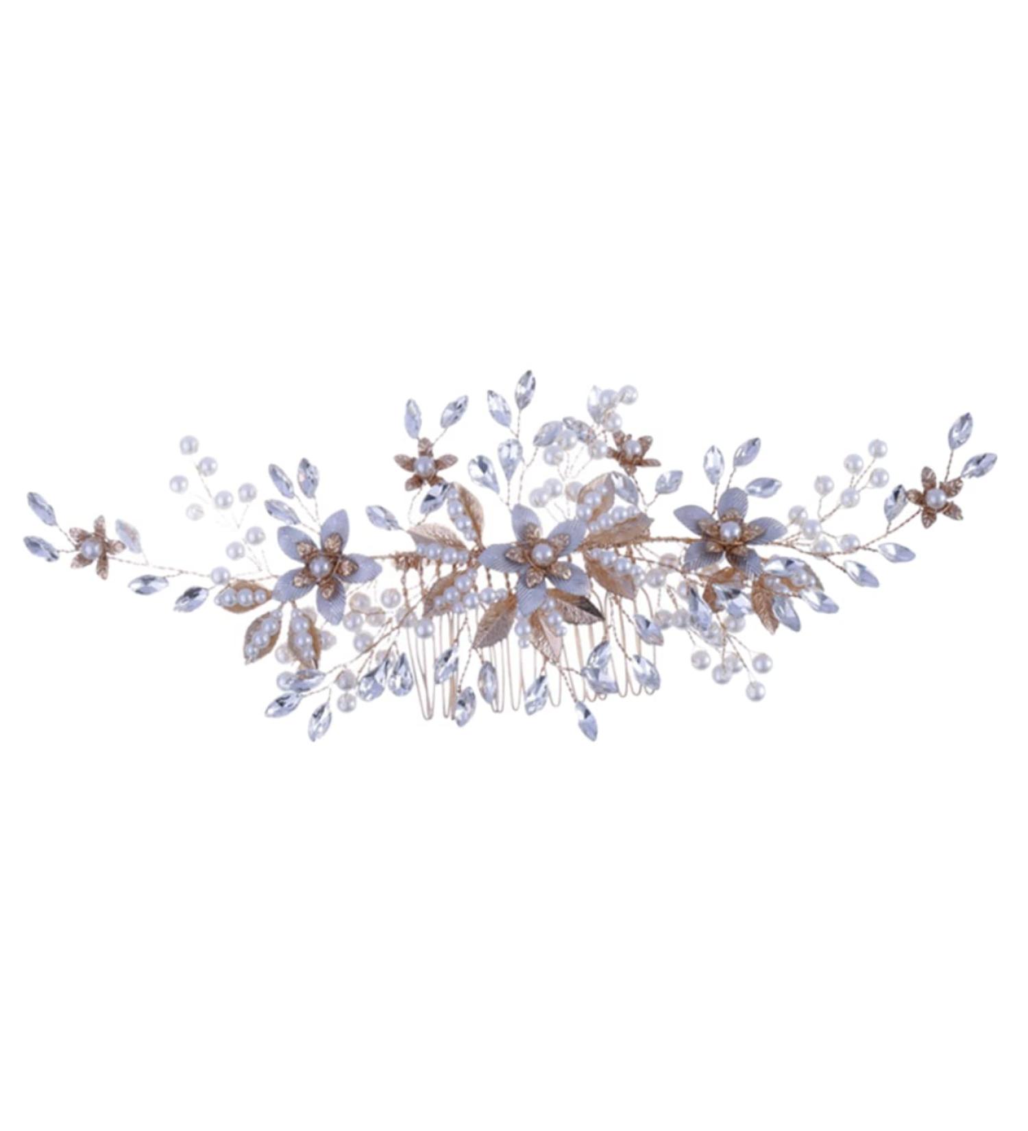 Beatifufu Headgear Bride Hair Comb Wedding Pearl Hair Comb Wedding Headpiece for Bride Wedding Hair Comb Bridal Hair Comb Bridal Hair Decor Bridal Headpieces for Wedding Bride Headdress - Buy Online on GoSupps.com