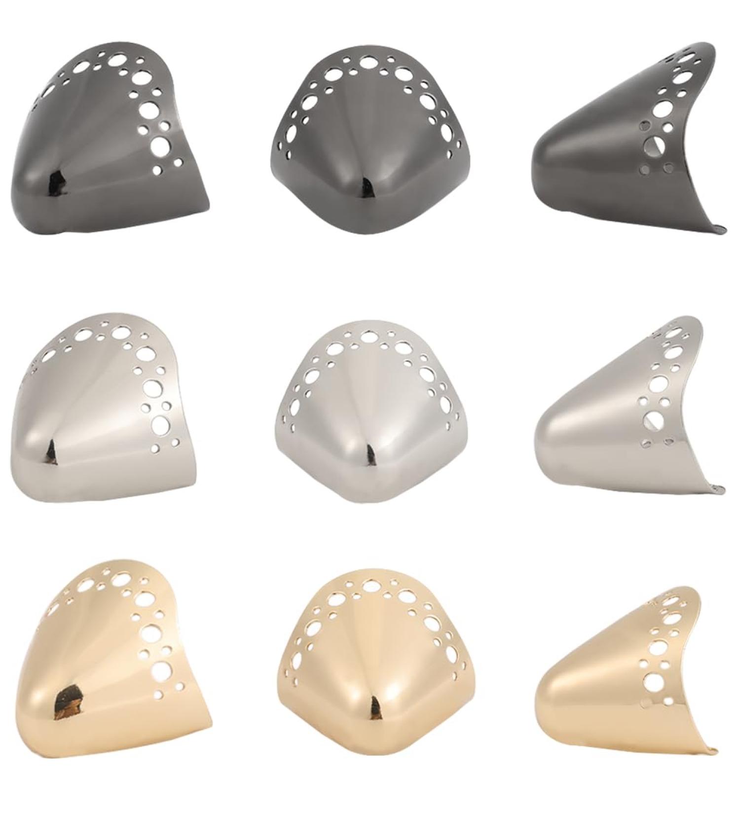 GORGECRAFT 6PCS 3 Colors High Heels Toe Caps Metal Shoes Pointed Protector Toe Protection Head Tip Cover Durable Shoes Hollow Circle Elegant Supplies for Shoes Protection Repair High-Heeled Shoes - Buy Online on GoSupps.com