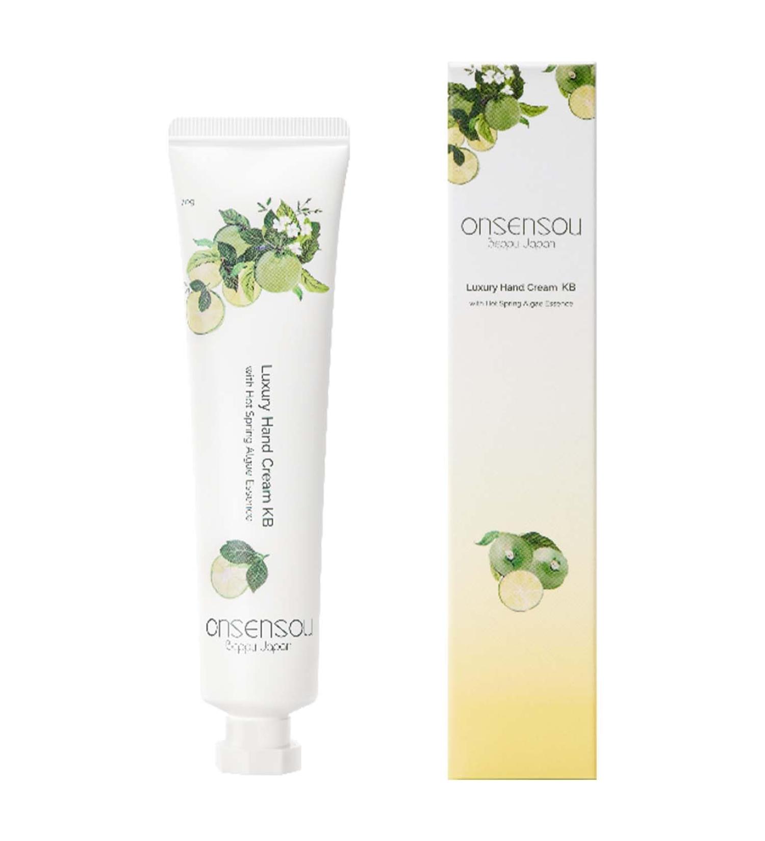  ONSENSOU KABOSU Hand Cream Moisturizing Hand Cream For Dry Skin Smooth Citrus Woody Scent Lightweight Made In Japan 70g 2.46oz - Buy Online on GoSupps.com