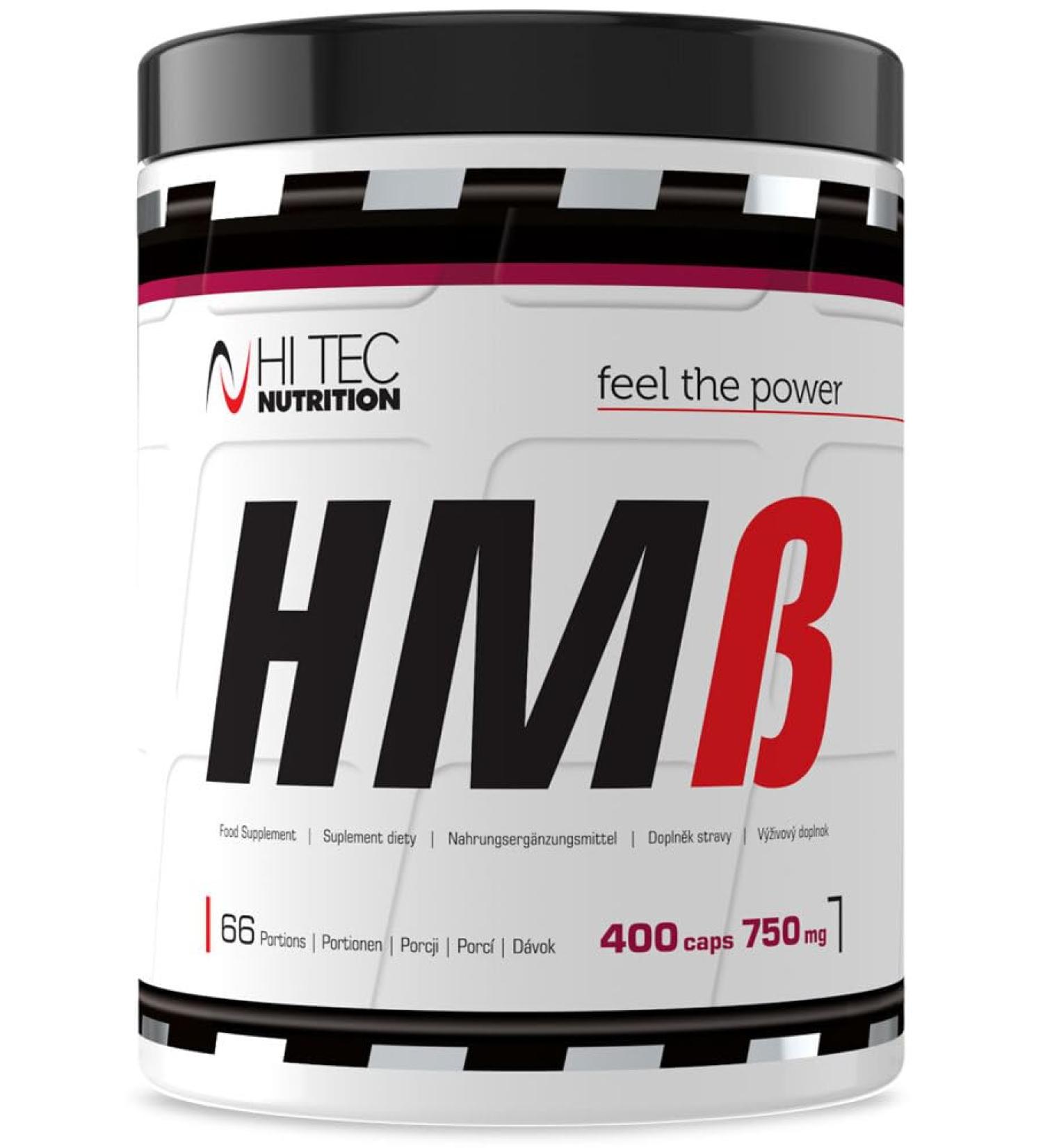 Hi Tec Nutrition HMB Supplements | 400 Tasteless Capsules for Muscle & Endurance Booster | Anti-Catabolic & Anabolic Properties - Buy Online on GoSupps.com