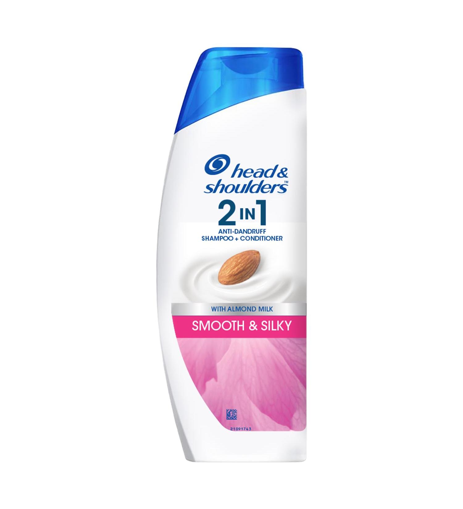 Buy Head & Shoulders Smooth and Silky 2-in-1 Anti Dandruff Shampoo + Conditioner 180ml | International Shipping Available - Buy Online on GoSupps.com