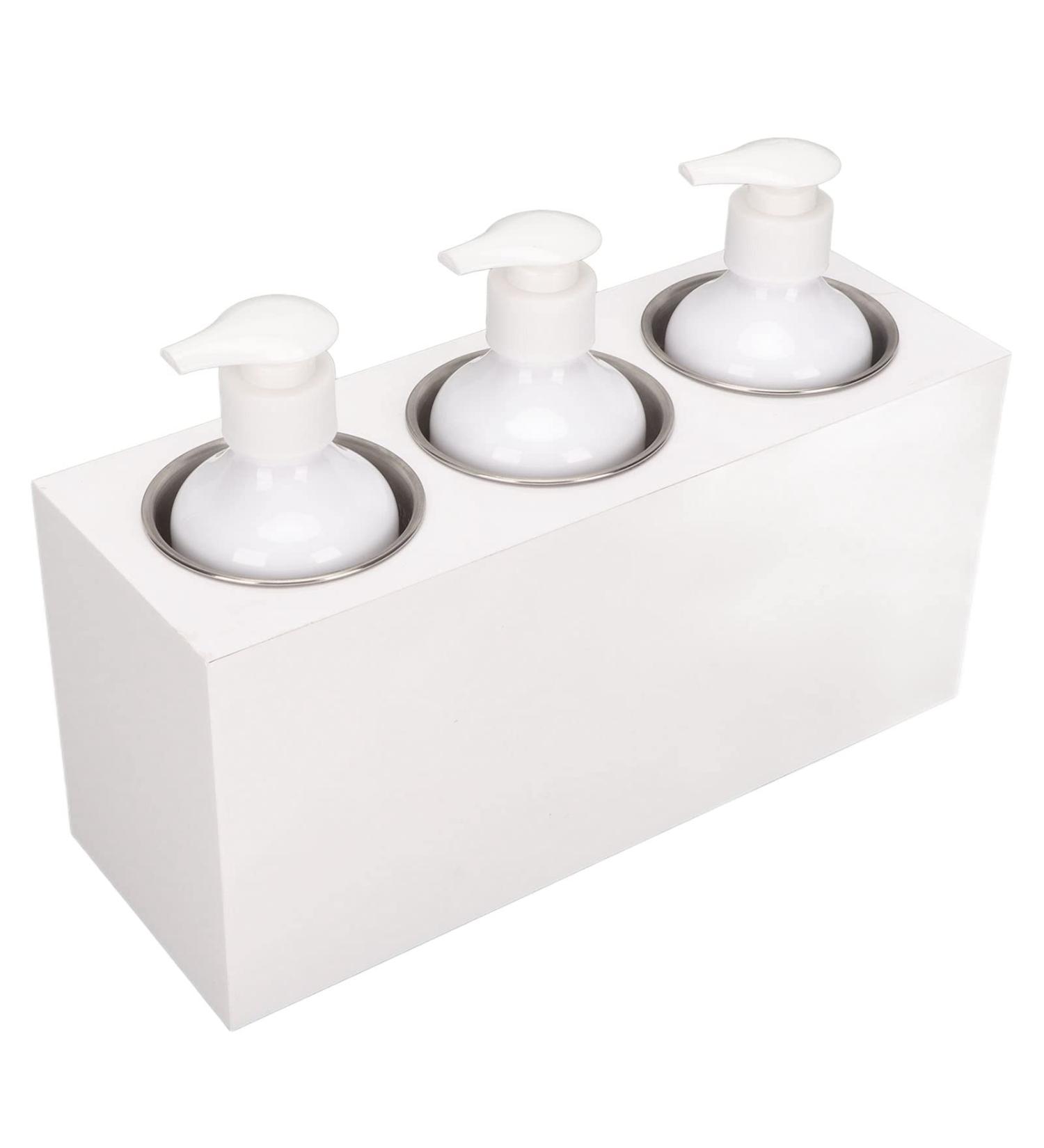 Adjustable Spa Warmer for 3 Bottles | 9 Temperature Modes & Timer | Aluminum Alloy Bottle Warmer for Massage Oil Lotion & Cream (EU Plug 100-240V) - Buy Online on GoSupps.com