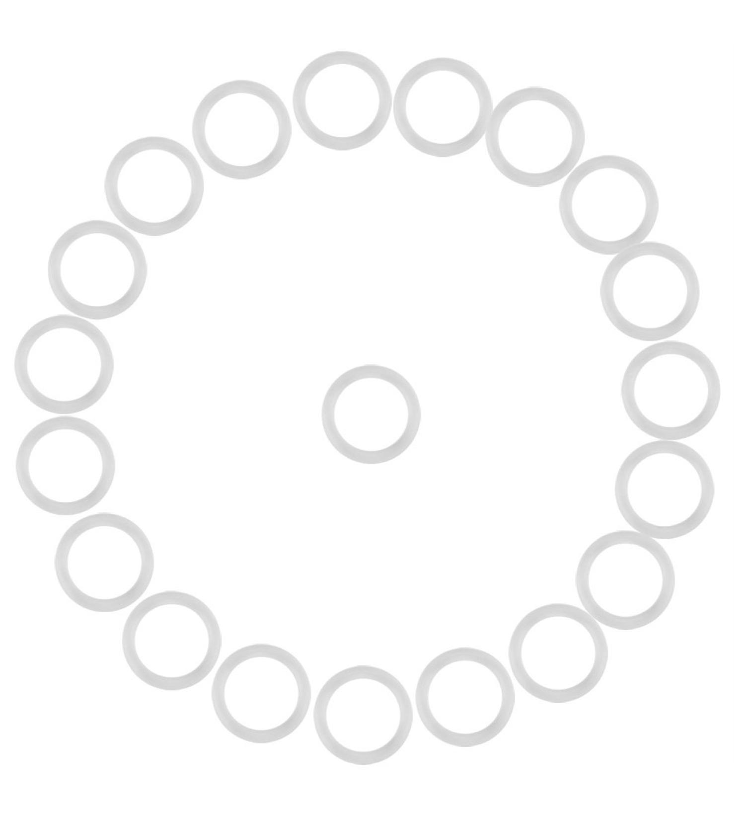 20PCS Soft Baby Pacifier Holder Rings - Transparent Pacifier O-Rings for Baby Shower Gifts - International Shipping Available - Buy Online on GoSupps.com