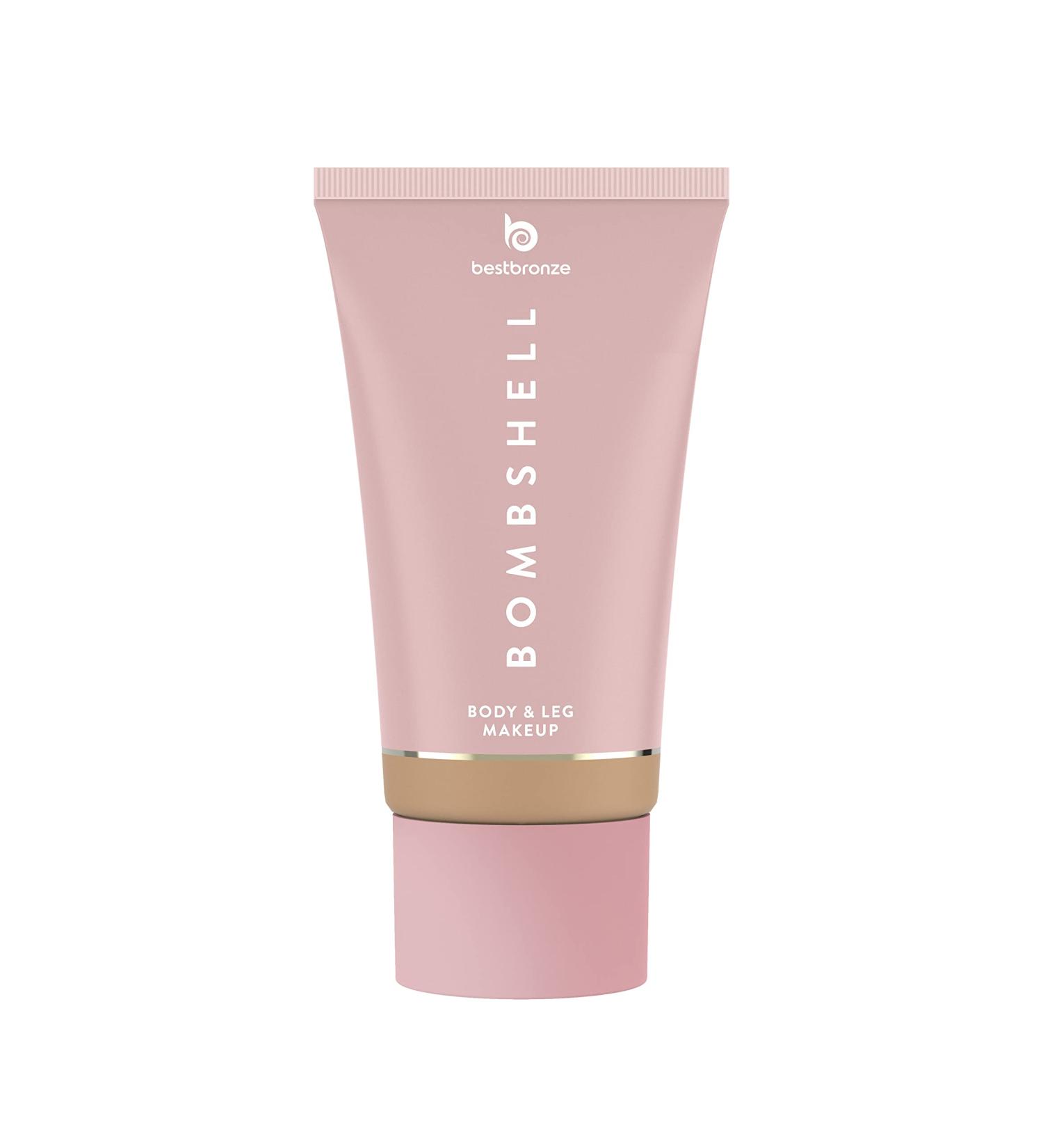 Bronze Bombshell Body and Leg Makeup 3.4 Fl. Oz. (N8 Medium Natural) - Full Coverage Foundation and Concealer for Scars, Bruises, Tattoos, Vitiligo - Buy Online on GoSupps.com