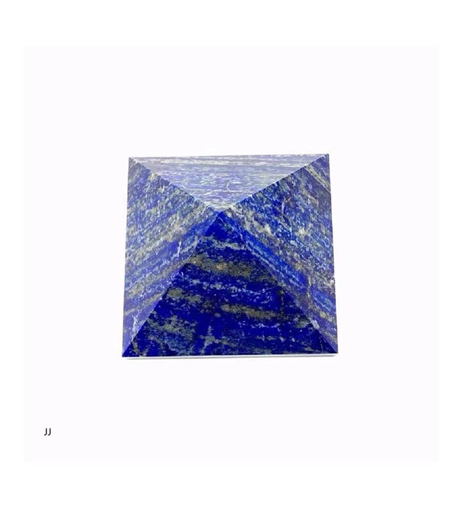 Natural Crystal Pyramid Seven Star Array Malachite Stone Furnishing Articles raw ore specimens Alleviate Fatigue Stone for Decoration Stone Generator FZUGEDRLI (Color : Lapis Lazuli Size : 4cm)