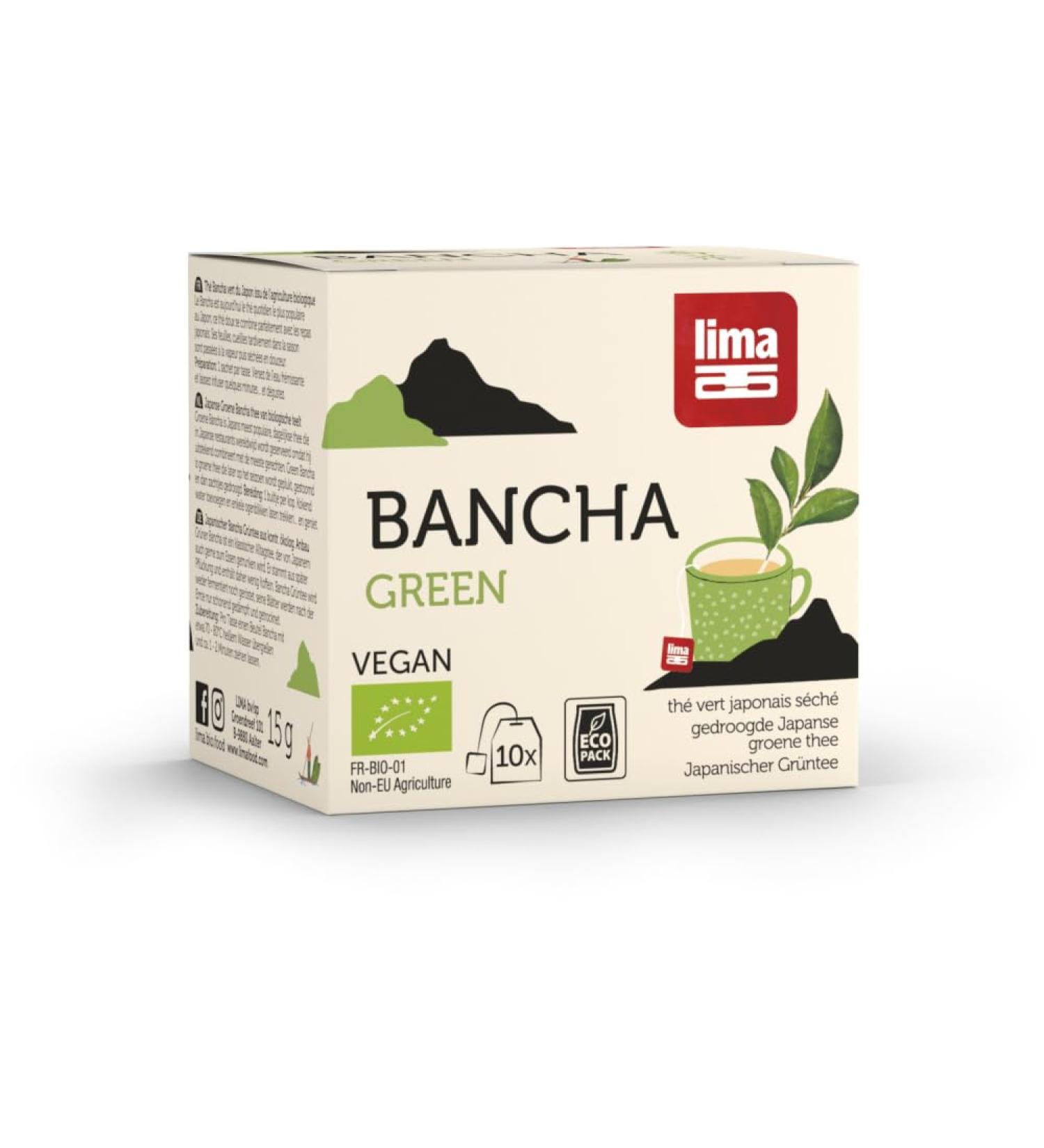 Lima Lima Bio Bancha Green Tea Bag 6 x 15 g