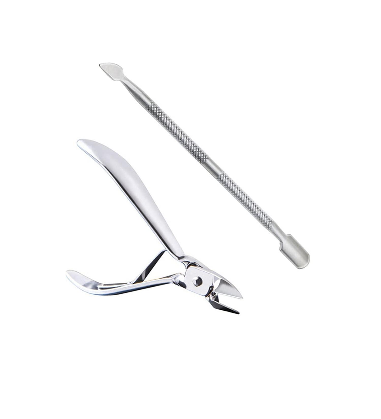 SJLS 2Pcs/Set Ingrown Toe Nail Correction Nippers Clipper Cutters Dead Skin Dirt Remover + Paronychia Podiatry Pedicure Care Tool (Color : A) - Buy Online on GoSupps.com