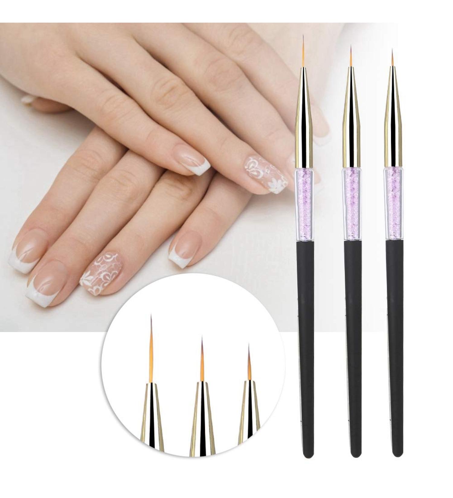Easy To Operate Gel Nail Polish Pen Nail Liner Brush for Home Salon Shop (Black) - Buy Online on GoSupps.com