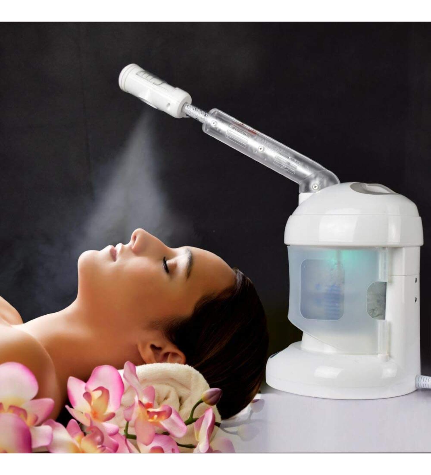 Kingsteam Facial Steamer with Extendable Arm - Professional Nano Ionic Ozone Steamer for Deep Cleaning - Portable Personal Care at Home or Salon (White) - Buy Online on GoSupps.com