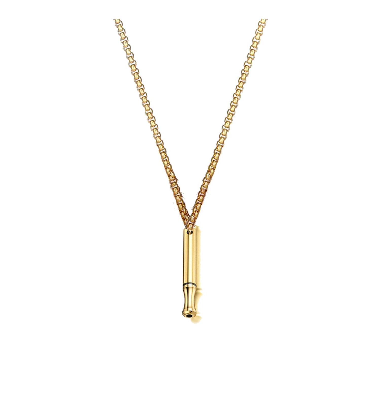 Stainless Steel Mindful Breathing Device - Anxiety Relief Tool for Stress, Panic Attacks & Meditation - Gold - Buy Online on GoSupps.com