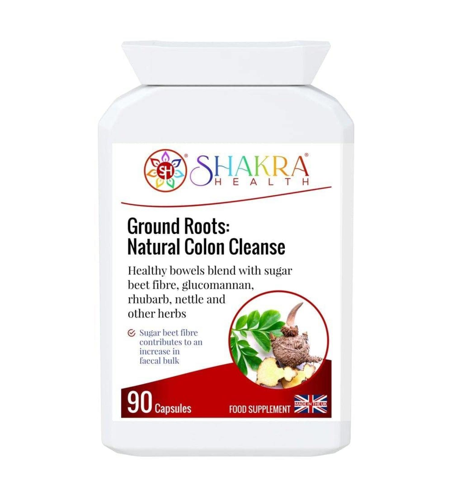 Ground Roots: Natural Colon Cleanse. Strong Colonic Flush Herbal Blend for Deep Bowel Gut Health Intestinal Congestion Constipation & Support | Shakra Health - Buy Online on GoSupps.com