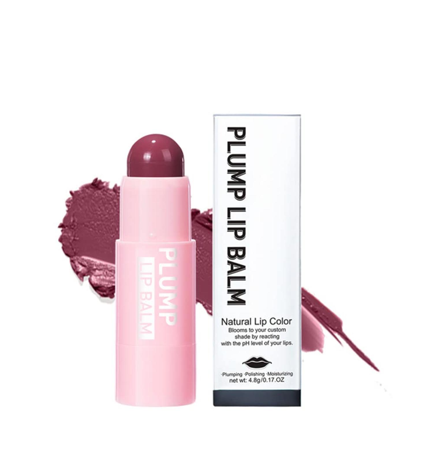 Lip Plumping Serum Moisturizing Hydrating Pink Fuller Daily Lip Care Balm for Makeup Cosmetic for Fuller Lips Clear & Soft Silky Shine - Buy Online on GoSupps.com