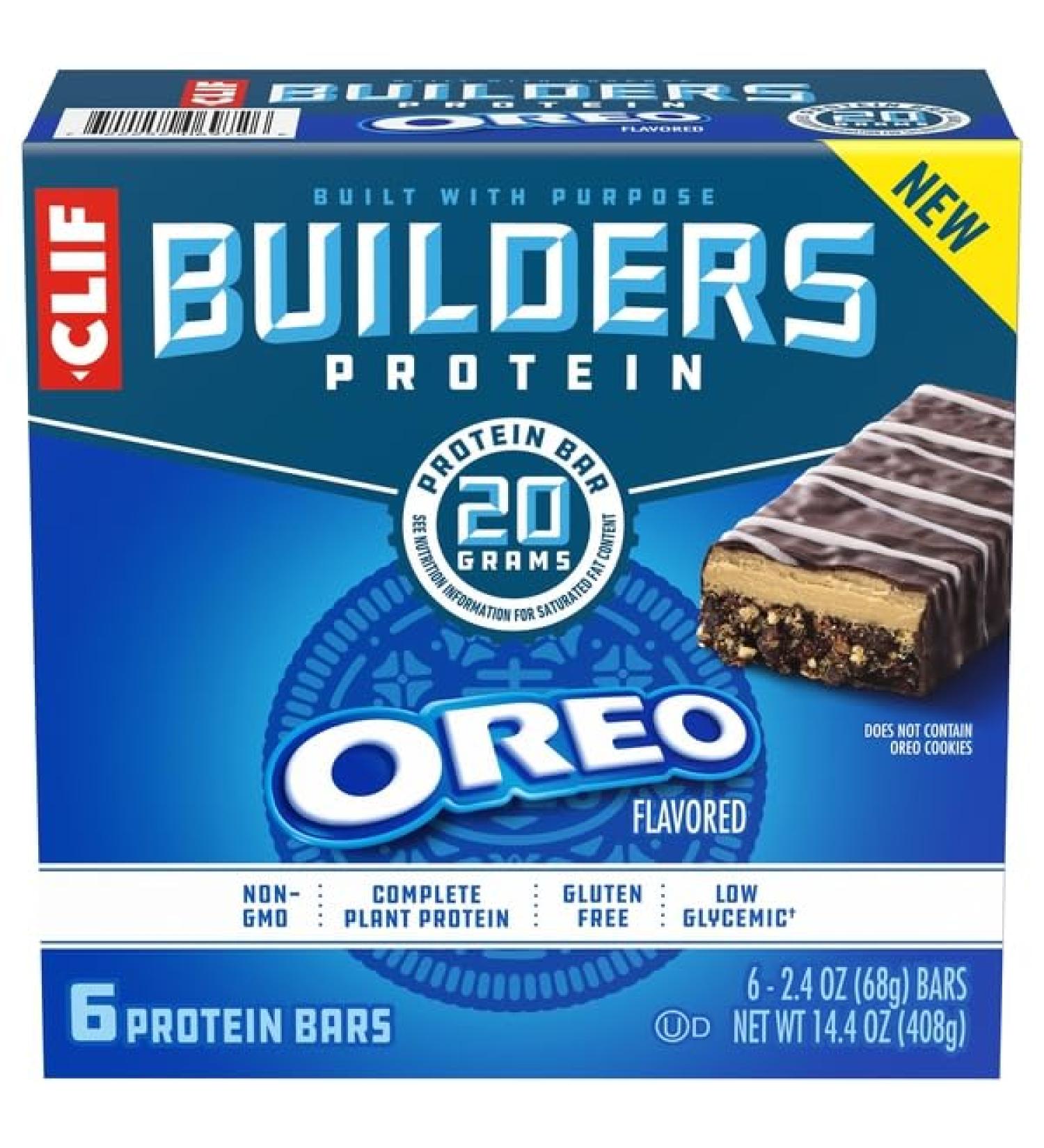 Clif Builders Oreo Flavored Protein Bars 2.4 Ounce