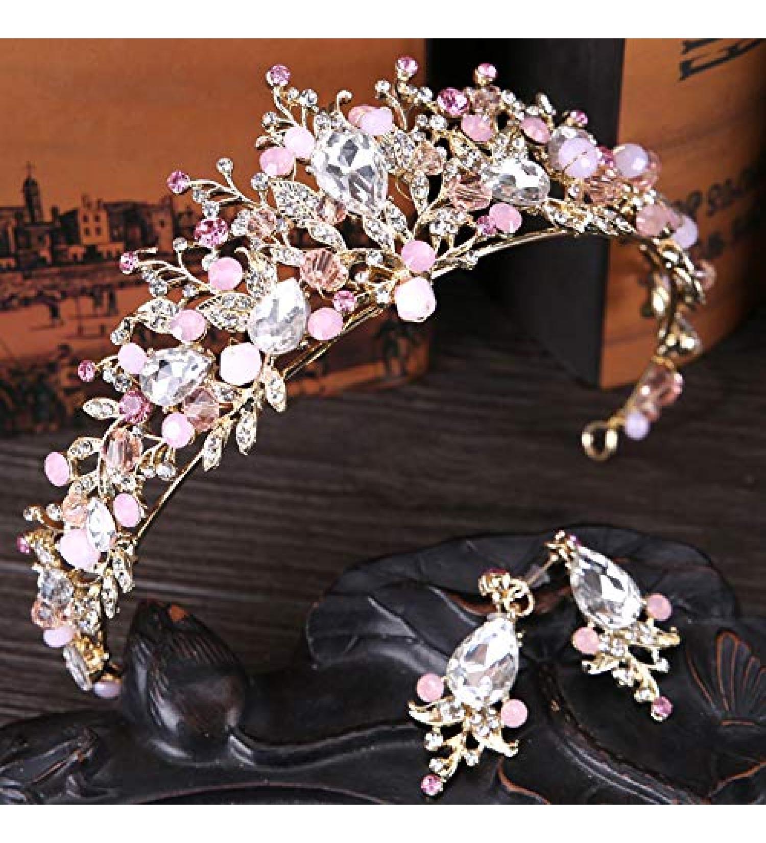 Handmade Crystal Crown Hair Jewelry | Elegant Accessories for Weddings Proms & Special Events - Buy Online on GoSupps.com