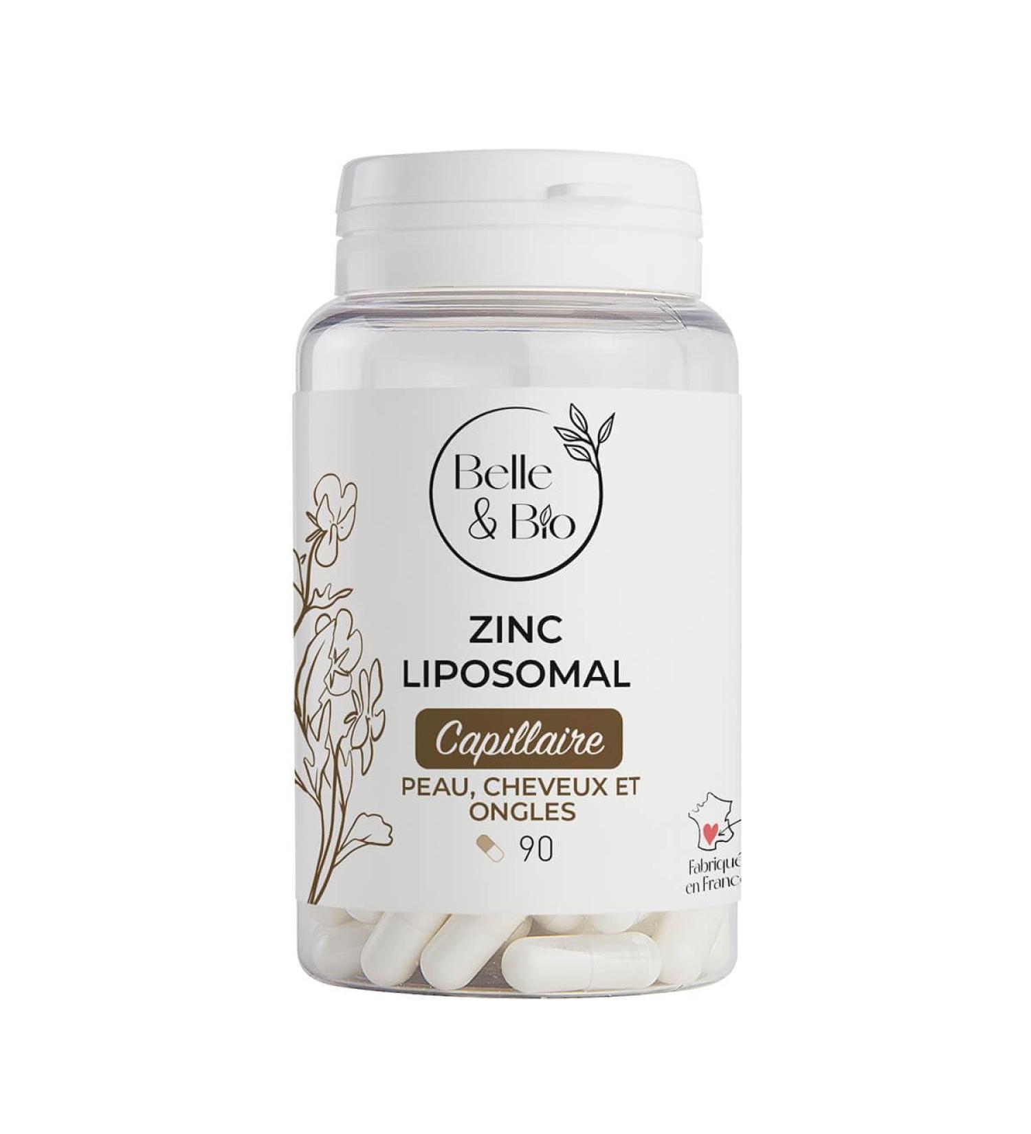 Belle et Bio - Zinc Liposomal - Made in France - Hair and Nails - 90 Capsules - Buy Online on GoSupps.com
