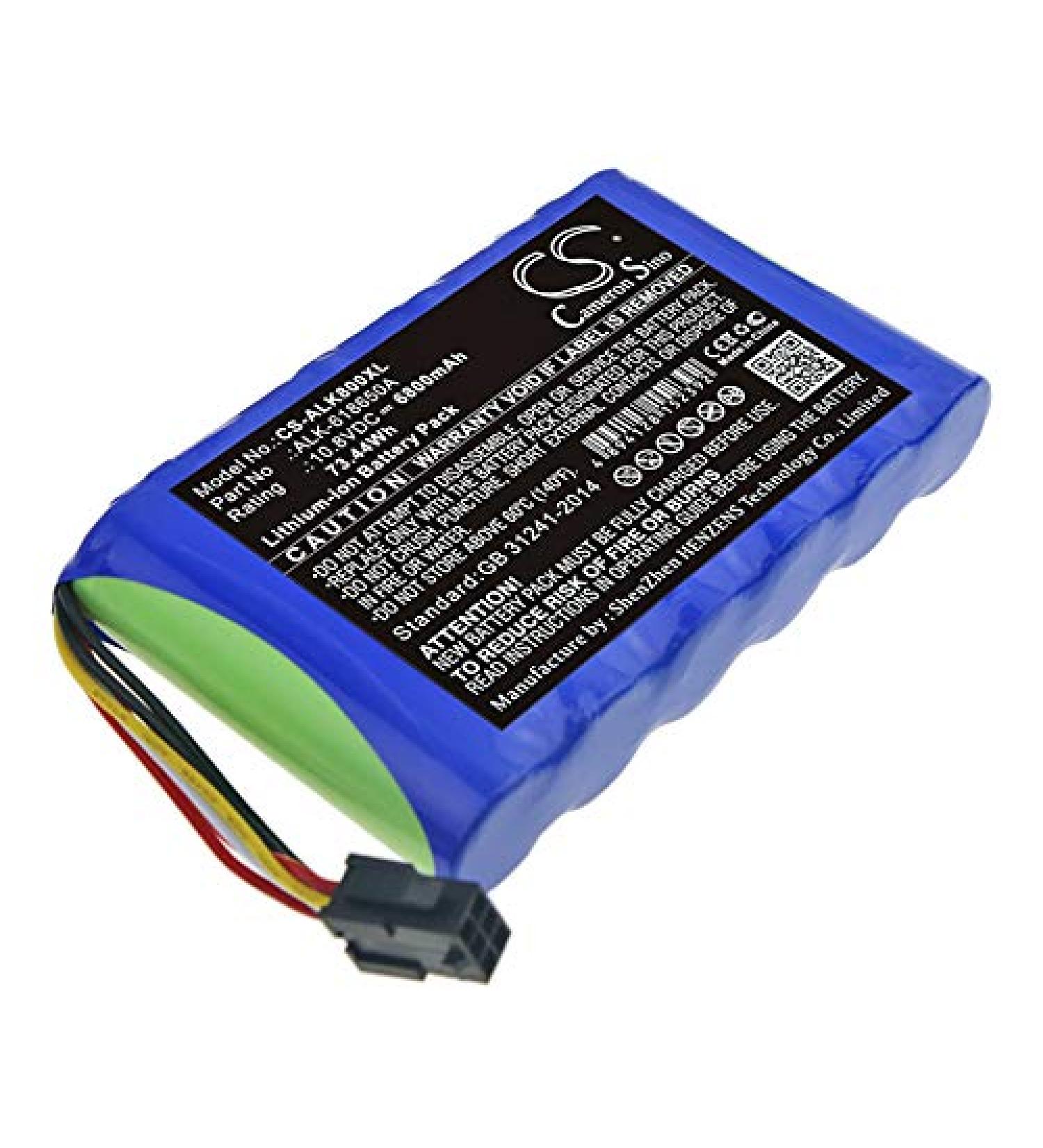 DCH 6800mAh ALK-618650A Battery Replacement for Eloik ALK-88A HH-88 ALK-80 - International Shipping Available - Buy Online on GoSupps.com