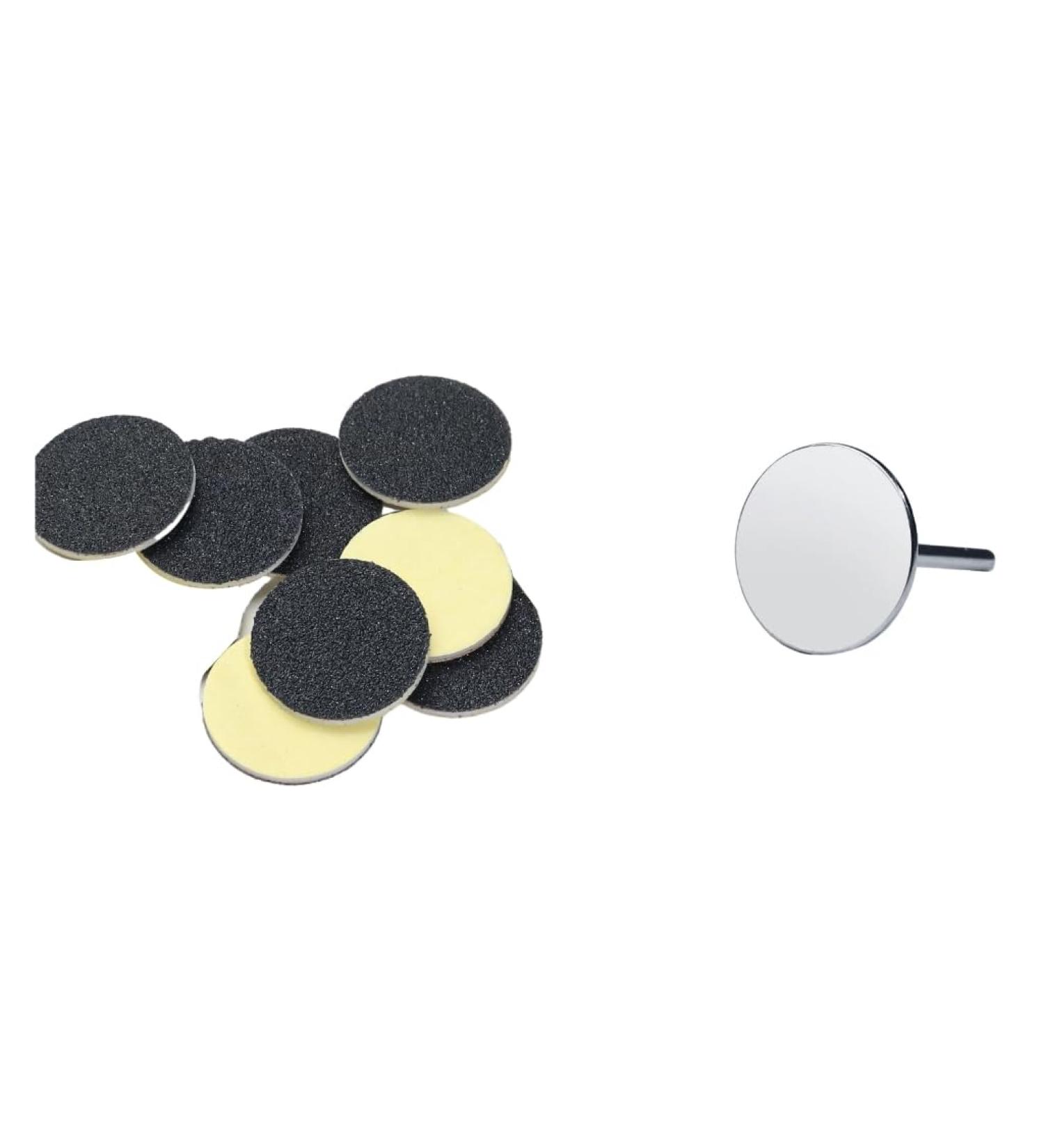 TQUXNGA 15/20/25mm Sanding Paper with Metal Disk Shaft Pedicure Tool Foot Dead Skin Remover Feet Care Salon Manicure Tools Plane 25mm - Buy Online on GoSupps.com