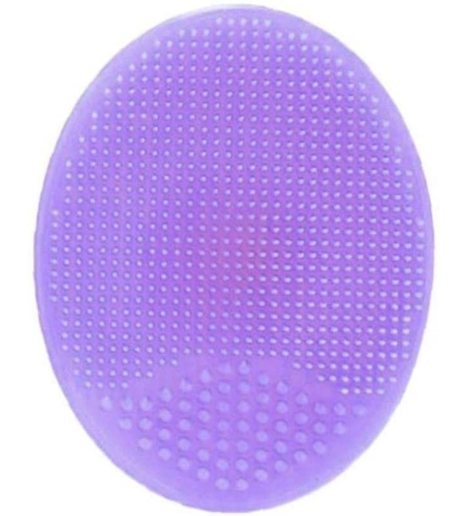 Silicone Body Shower Brush for Skin Massage - Purple - Buy Online on GoSupps.com