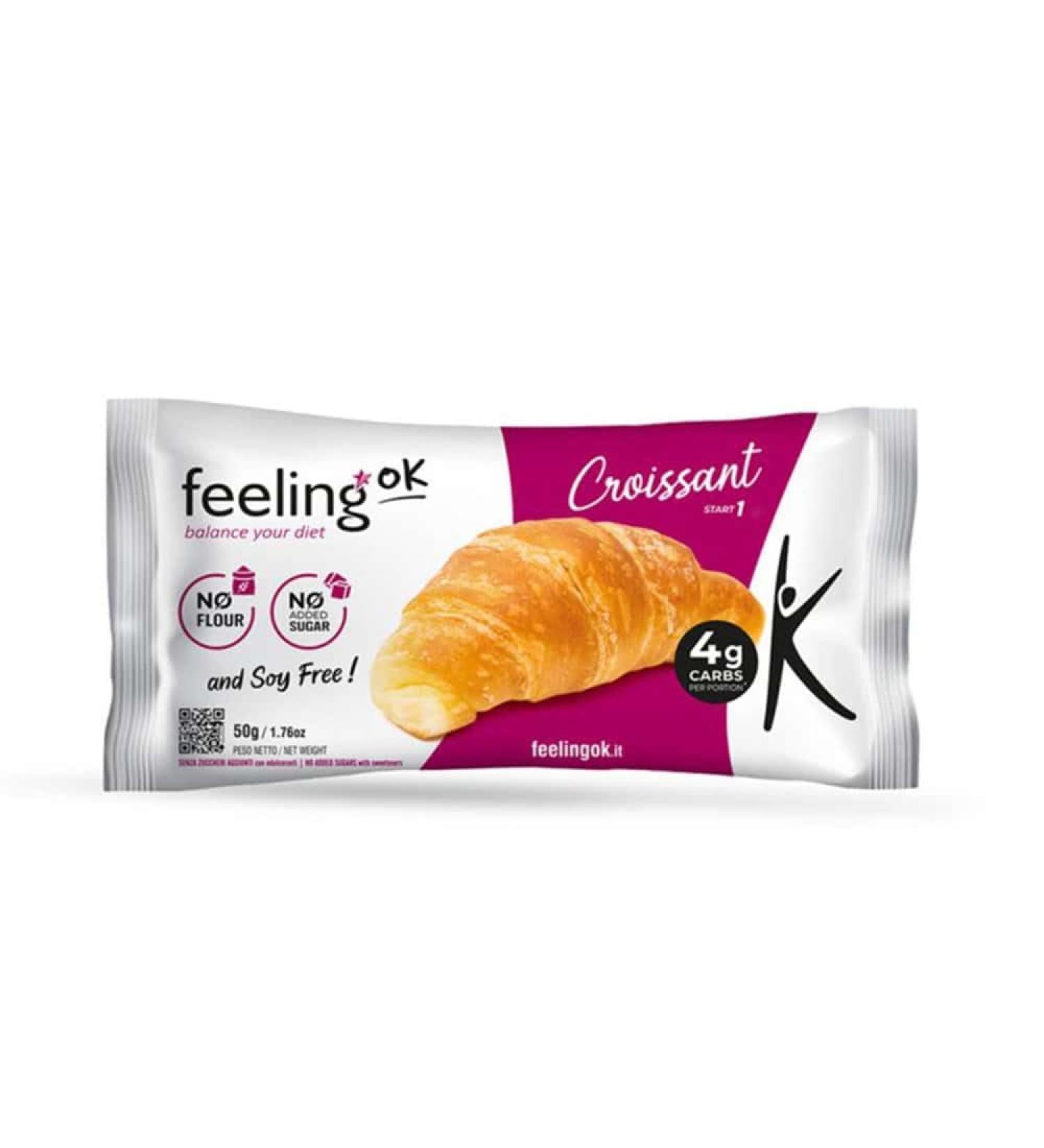 Feeling Ok | Protein Croissant (50g) | Cakes | Delicious protein pastry