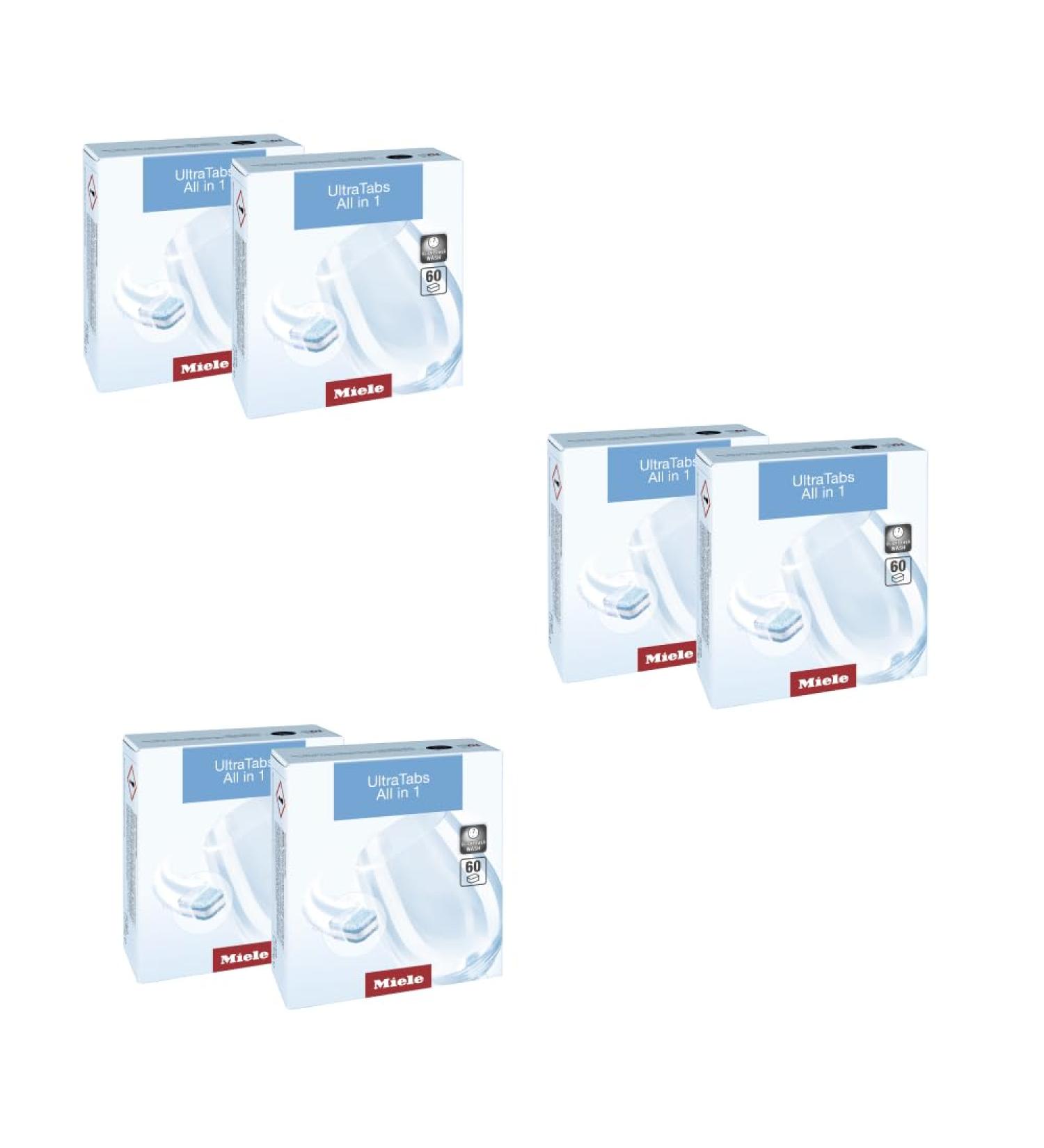 Miele 99997821 UltraTabs HyClean Dishwasher Tablets Biogradeable Packaging Phosphate-Free 6 Packs of 60 Tablets 360 Pieces - Buy Online on GoSupps.com
