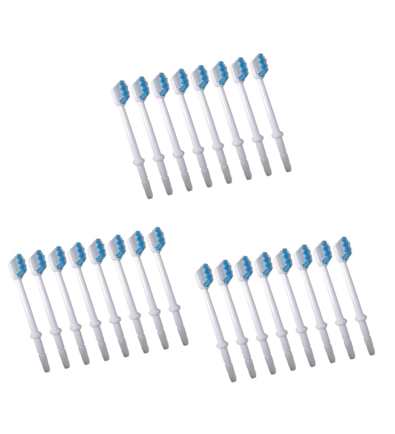 Minkissy 24 Replacement Brush Heads for Oral Hygiene | Compatible with Mouth Showers & Toothbrushes | Dental Floss Accessories - Buy Online on GoSupps.com