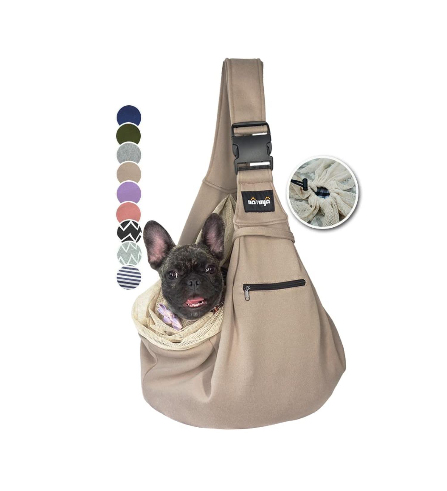 Buy Natuya Dog Carrier Bag | Hands-Free Pet Carrier for Dogs & Cats (5-15 lbs) - Khaki - Buy Online on GoSupps.com
