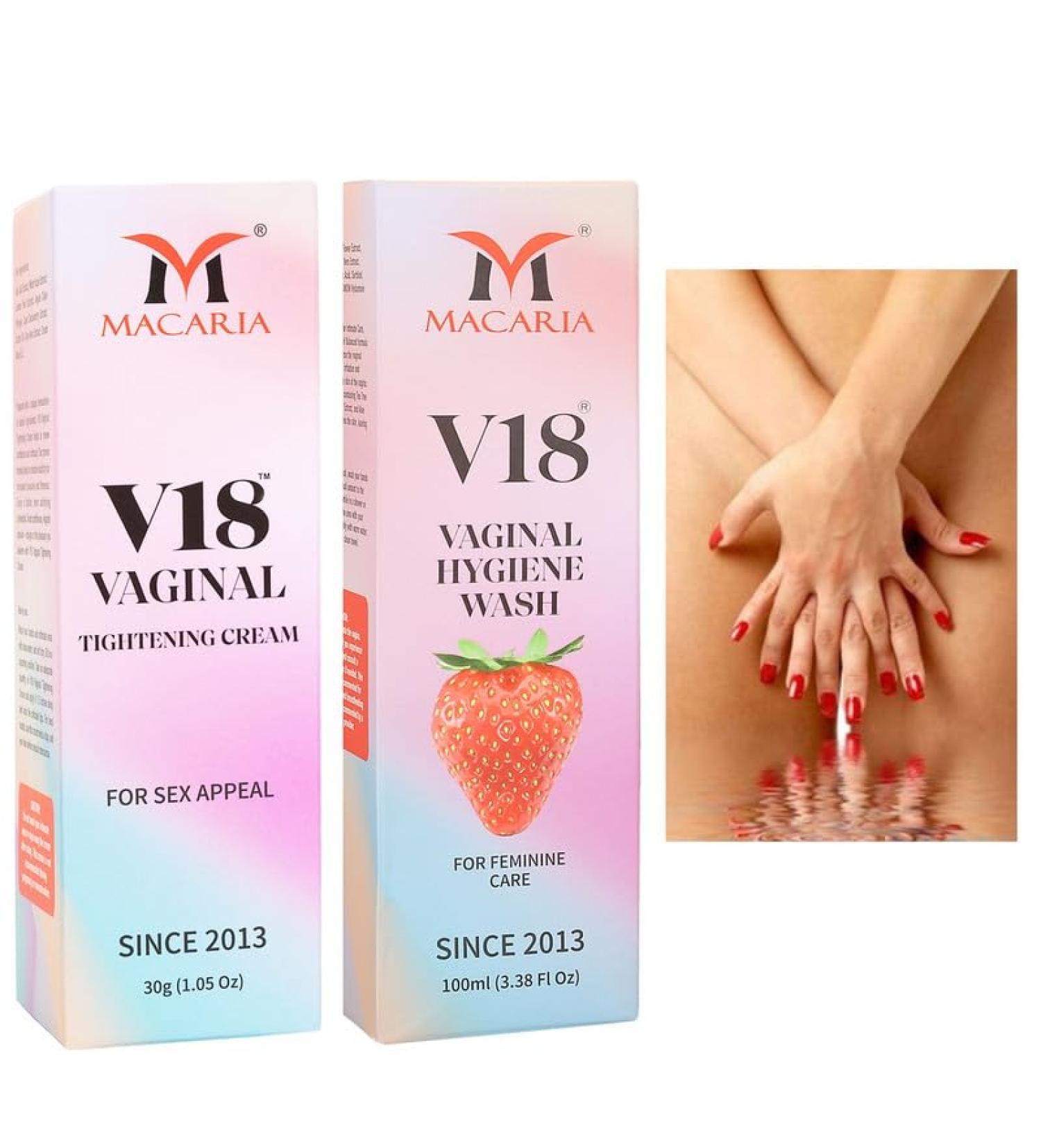 MACARIA V18 Virgin Vaginal Tightening Gel & Private Part Wash - Enhance Confidence & Freshness - Buy Online on GoSupps.com