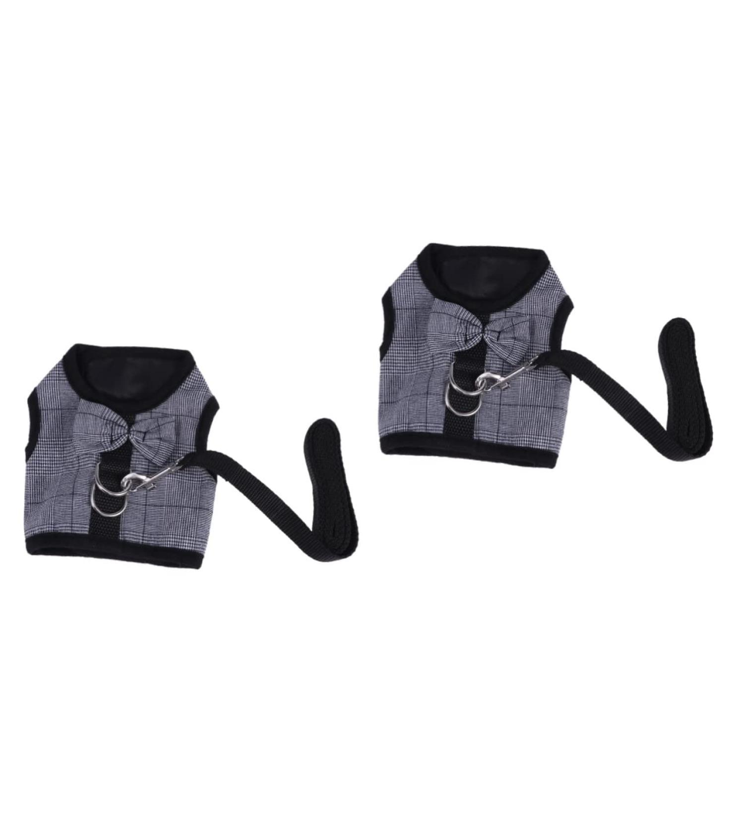 2-St Rabbit Line Lead Vest for Chinchillas - Breathable Costume Dress with Breast Tape - Muscle Shirt Straps 2-Pack Gray Size 3x2 - Ideal Guinea Pig Belt for Comfortable International Shipping - Buy Online on GoSupps.com