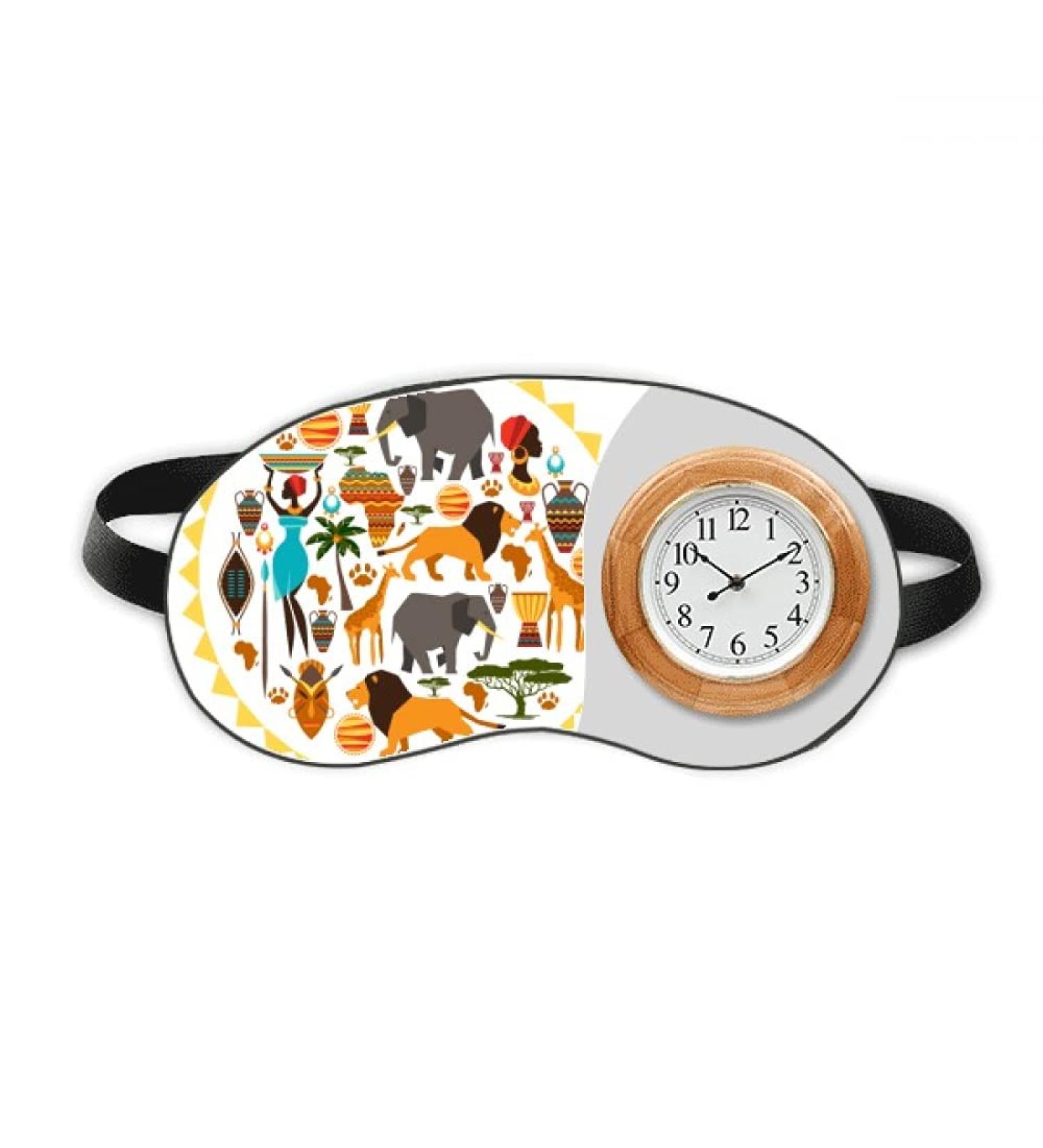 Wildlife Inspired Africa Animals Sleep Eye Mask for Travel - Head Clock Shade Cover - Buy Online on GoSupps.com