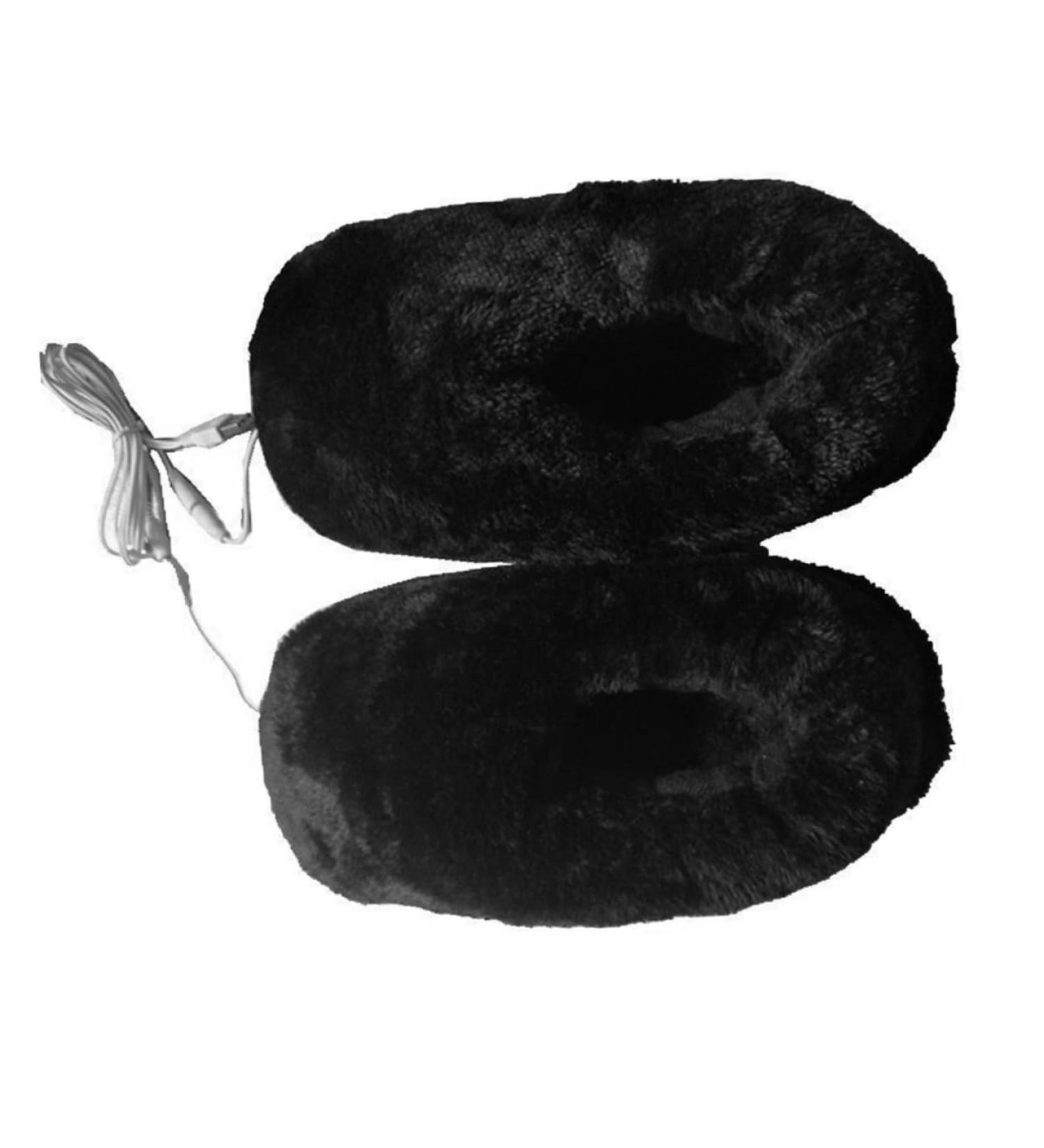 Buy Beatifufu USB Electric Heated Wool Shoes - Super Soft Fleece Foot Warmers for Winter - Buy Online on GoSupps.com