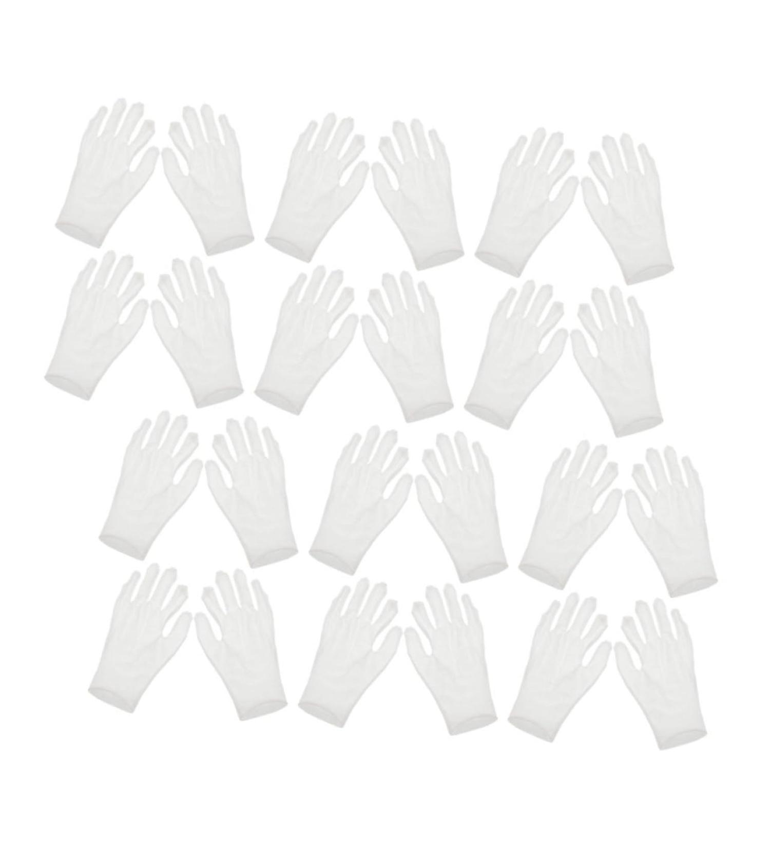 Mikinona 12 Pairs Moisturizing Gloves Work Gloves Moisturizing Overnight Gloves Working Gloves Cotton White - Buy Online on GoSupps.com