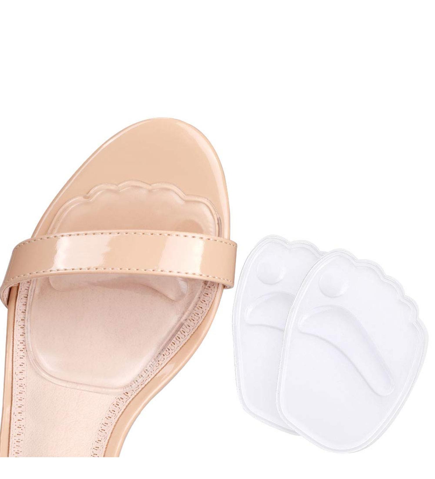Gel Insole for High Heels - 2 PCS Self-Stick Ball of Foot Pad for Women | Shock Absorption & Pain Relief | Anti-Slip Forefoot Cushions - Buy Online on GoSupps.com