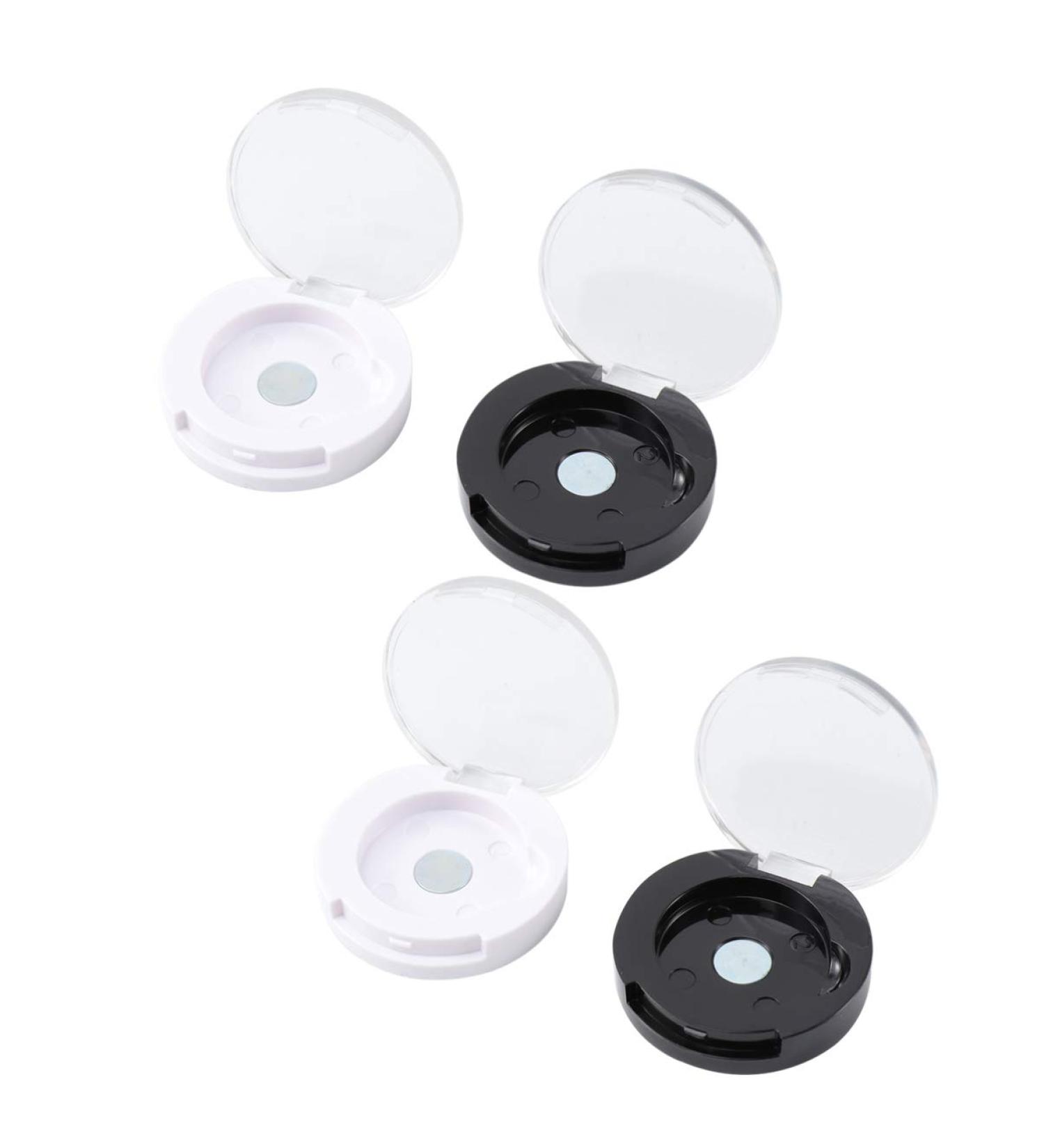 Minkissy 4-Piece Monochrome Eyeshadow Palette Case - Magnetic Empty Cosmetic Containers for Women & Travel Girls - Buy Online on GoSupps.com