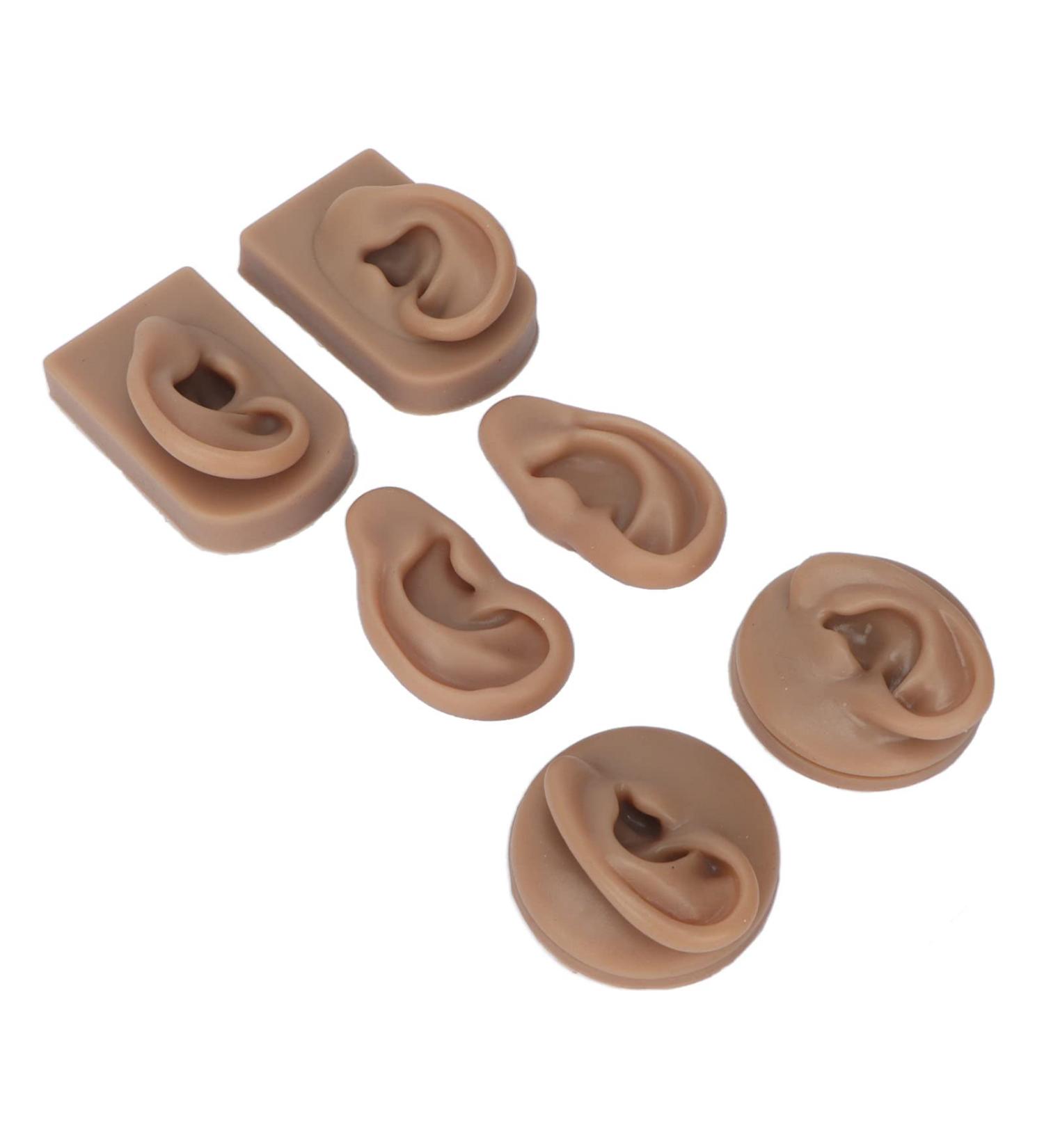 3 Pairs Flexibility Elastic Human Ear Model for Acupuncture Training + Display Props - Buy Online on GoSupps.com