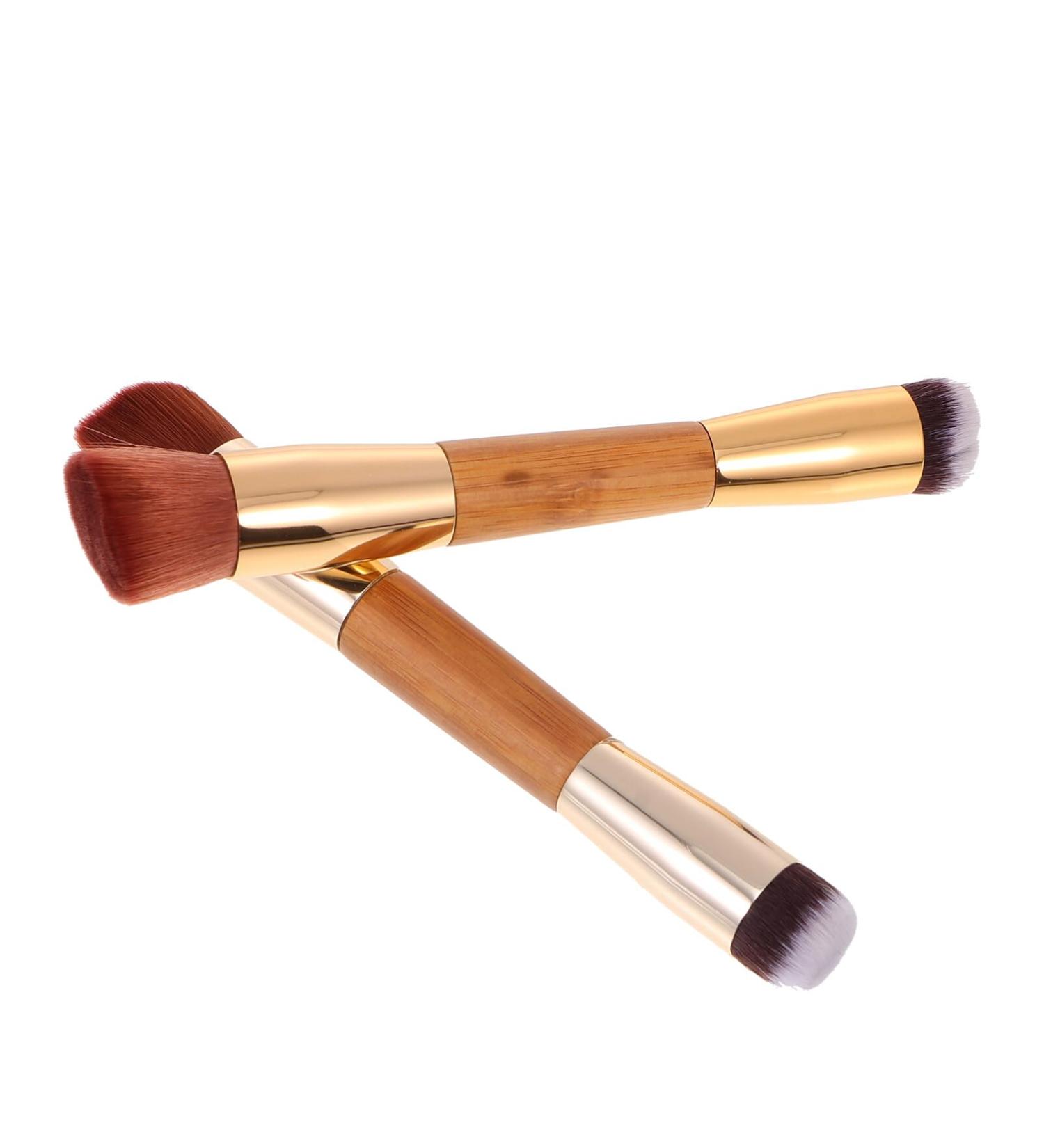 Beaupretty 8 Pcs Brush Dual Ended Brush Makeup Blush Brush Makeup Brush Double Ended Brush High-density Brush Cosmetics Brush Complexion Brush Blending Brush Makeup 1 Count (Pack of 1) Goldenx4pcs