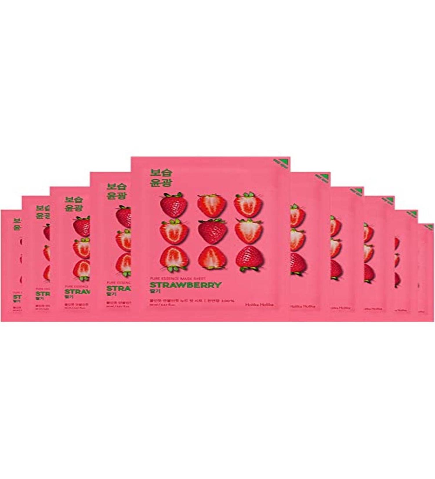 Holika Holika Pure Essence Mask Leaf Strawberry 23 ml