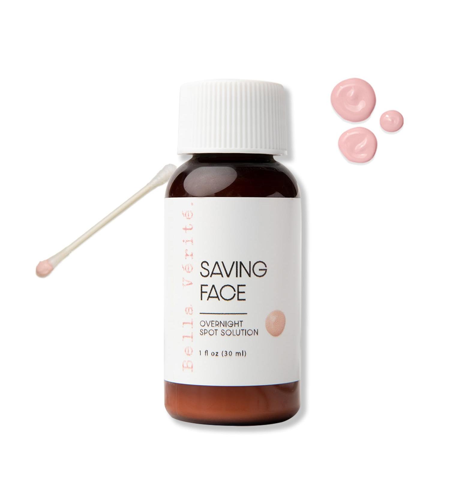 Bella V rit Saving Face | Salicylic Acid Acne Spot Treatment | Vegan & Talc-Free | Colloidal Sulfur & Zinc Oxide | 1 Fl Oz - Effective for Teens & Adults - Buy Online on GoSupps.com