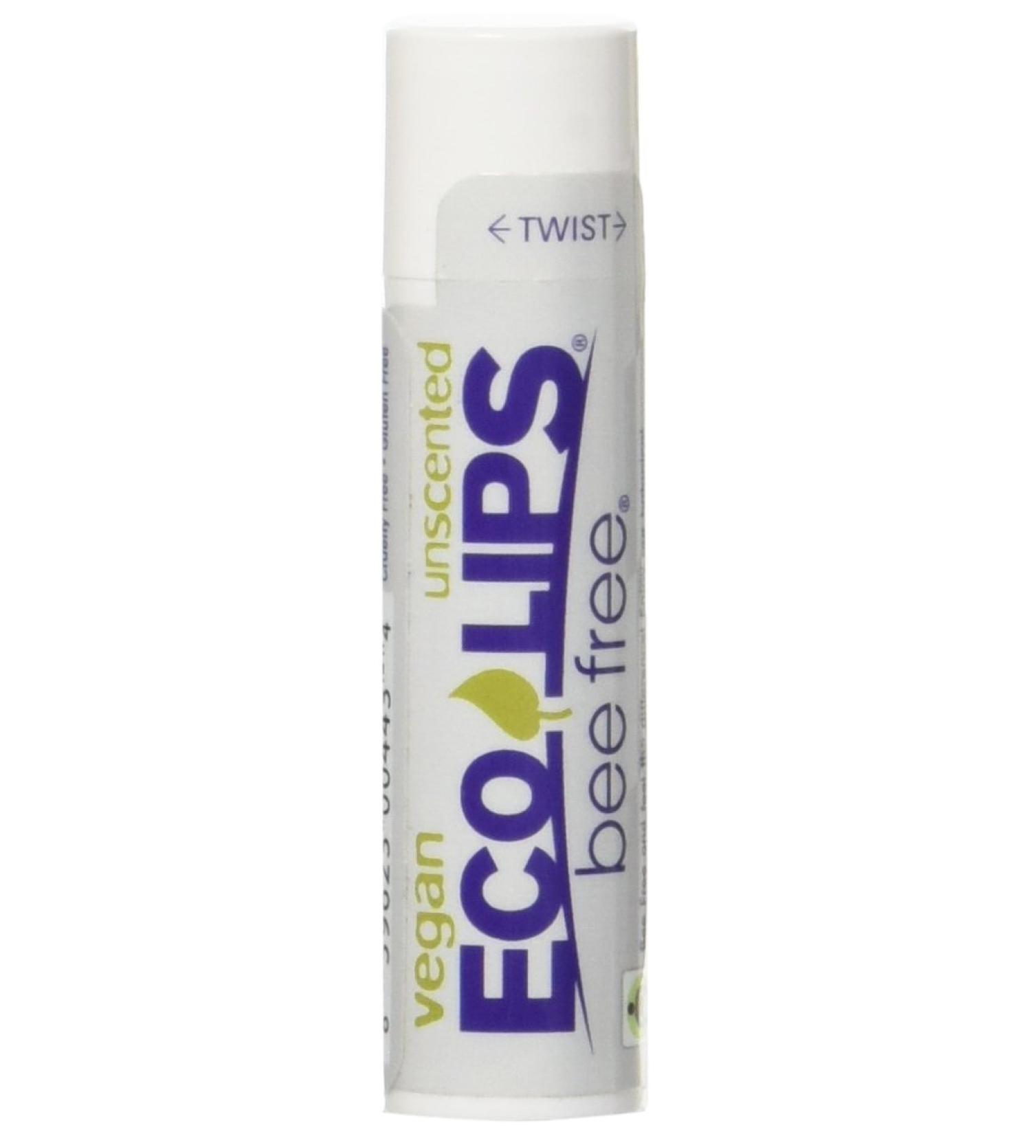 ECO LIPS Bee Free Vegan Unscented Lip Balm 0.15 OZ