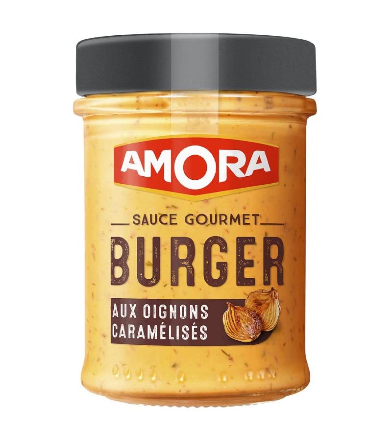 AMORA - Burger Sauce with Caramelized Onions 188G - Set of 4 - Buy Online on GoSupps.com