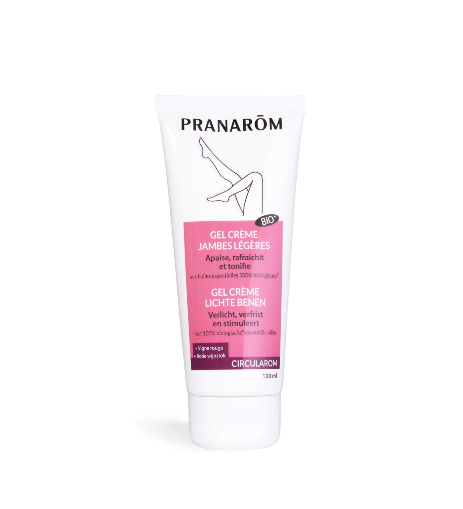 Pranar m Circularom Gel Cream Organic Comfort Circulatory Light Legs Ultra-Fresh Gel with 100% Pure and Natural Essential Oil
